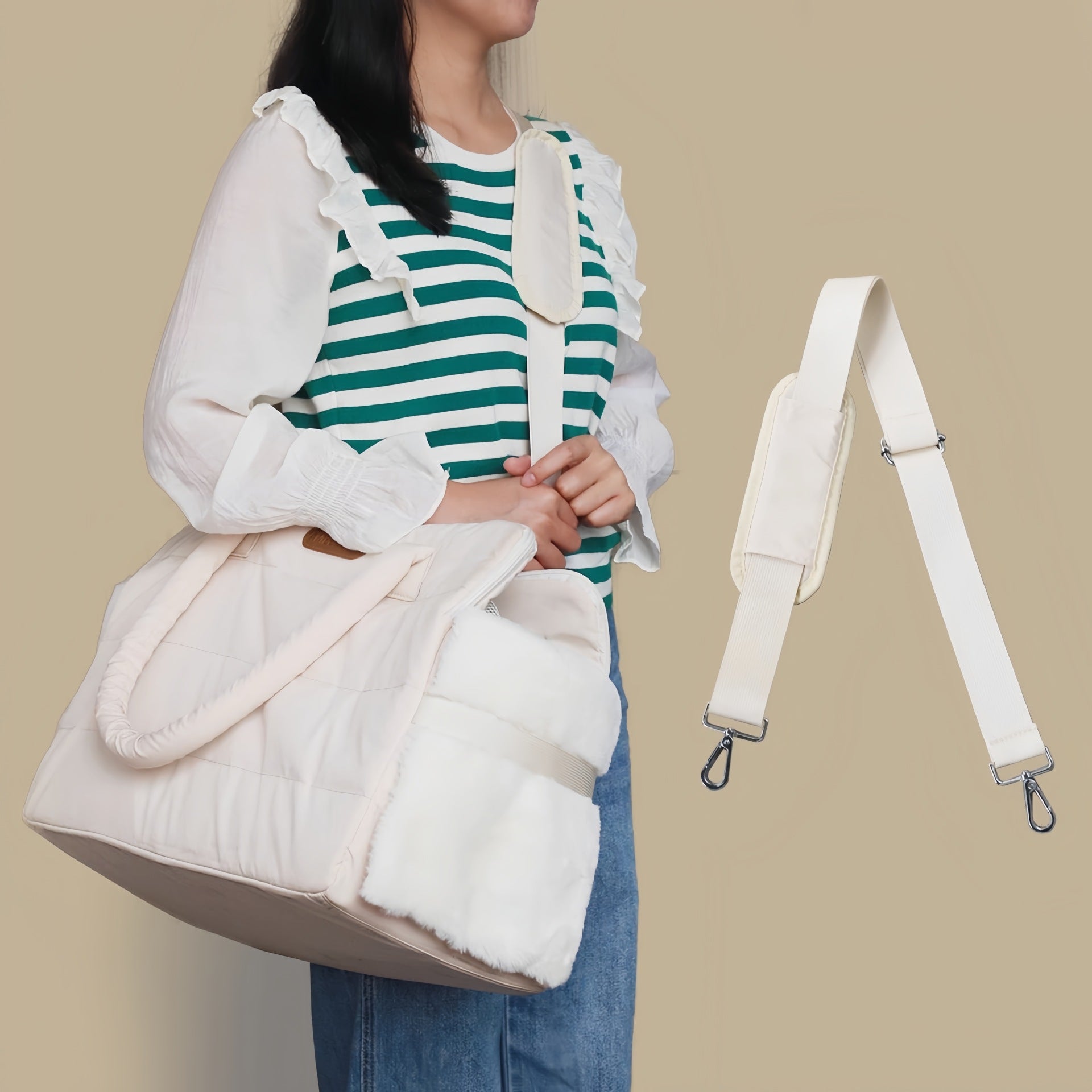 PORTABLE SHOULDER BAG FOR CAT DOG TRANSPORTATION Main material other