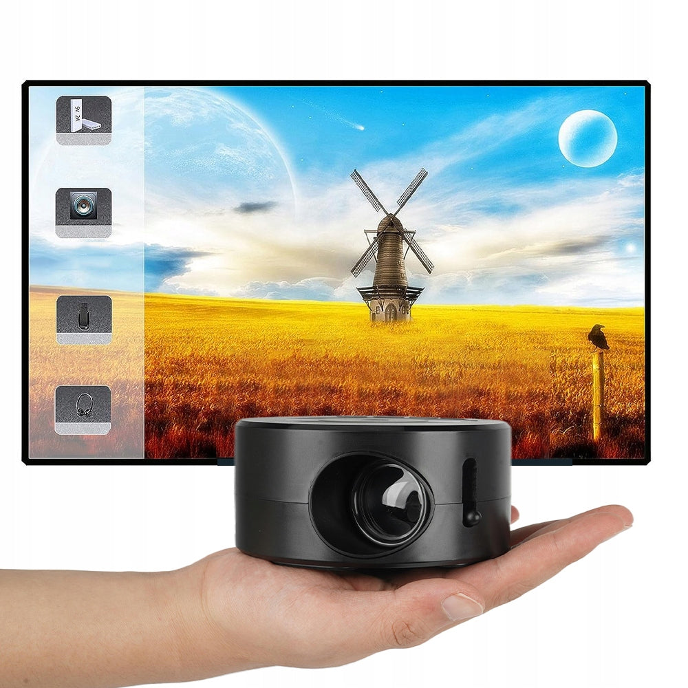 PORTABLE SMALL PHONE PROJECTOR 1080P BLUETOOTH VIDEO PROJECTOR FOR HOME Packaging status original