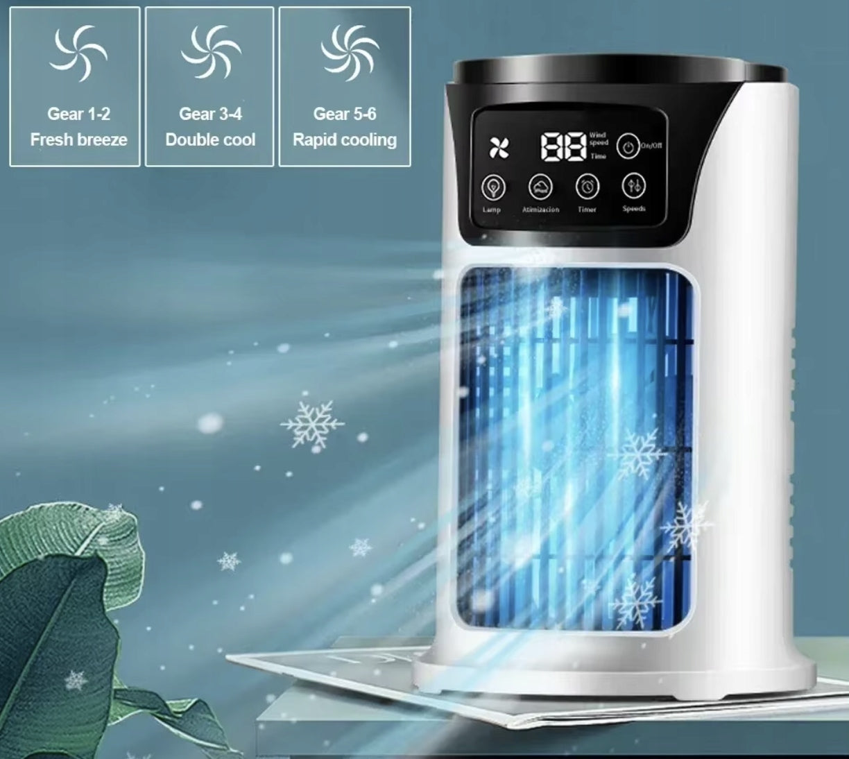 PORTABLE SMALL USB WATER AIR CONDITIONER FOR HOME FAN Power 10 W