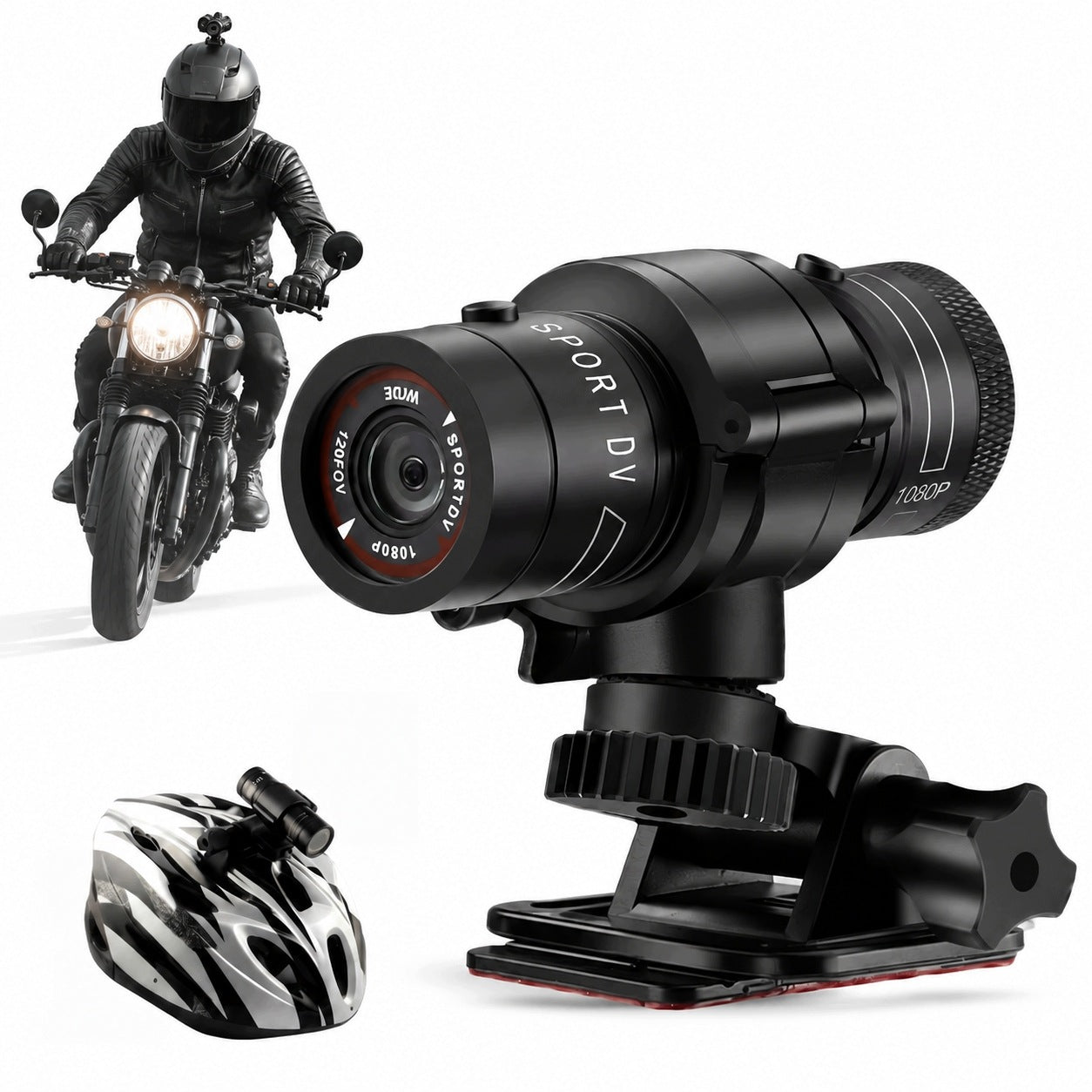 PORTABLE SPORTS CAMERA, WATERPROOF 1080P FULL HD VIDEO CAMERA