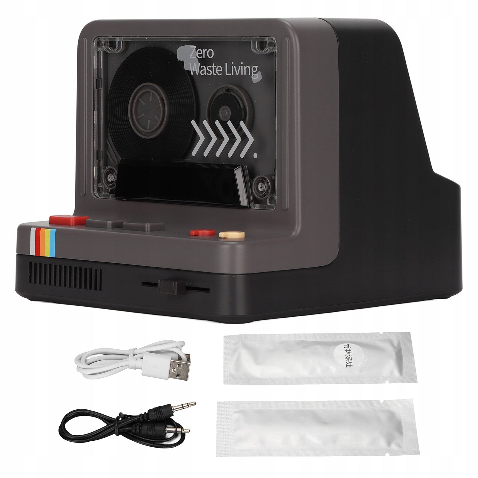 PORTABLE STEREO CASSETTE PLAYER X20 RETRO CASSETTE BLUETOOTH SPEAKER LED