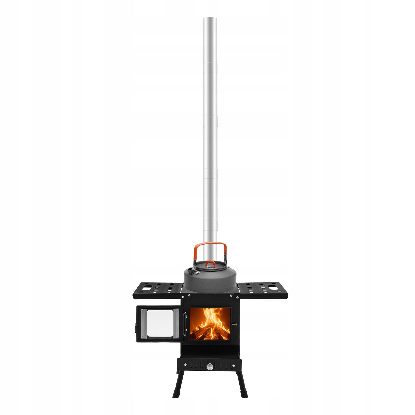 PORTABLE TENT STOVE FOLDING OUTDOOR CAMPING FIREWOOD STOVE FOR 5+ PEOPLE