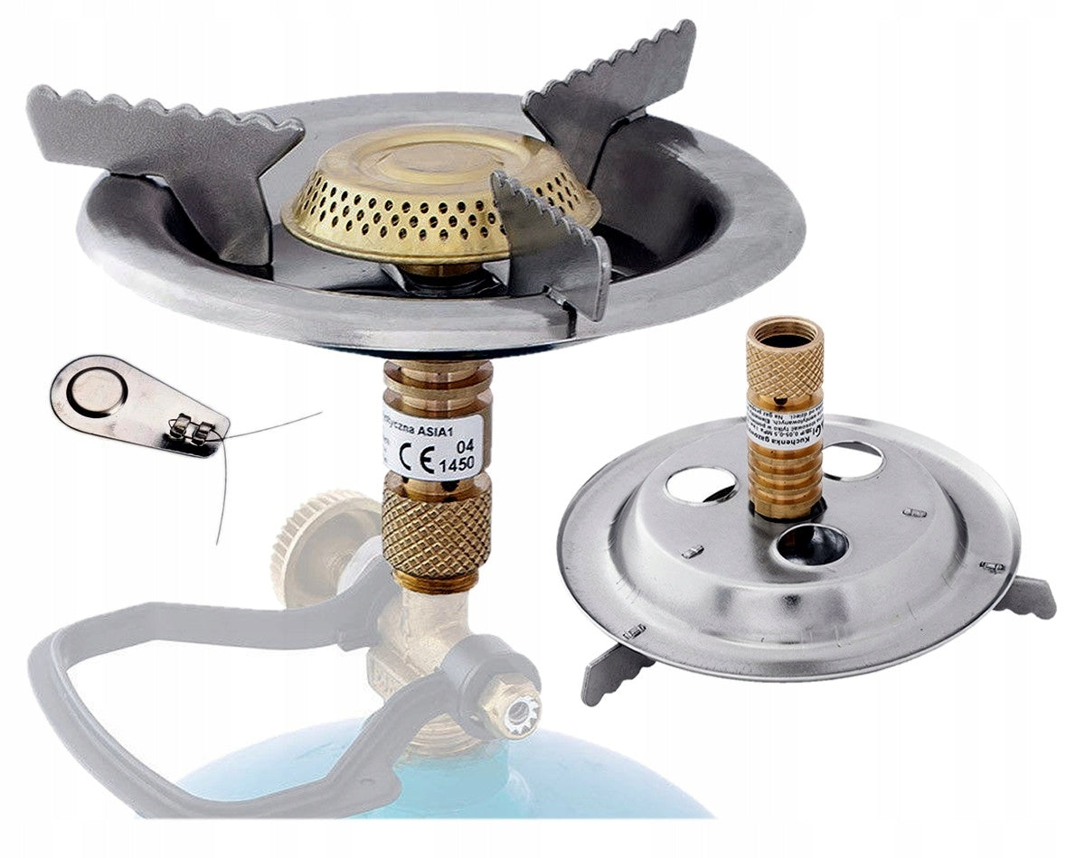 PORTABLE TOURIST COOKER GAS BURNER ASIA SMALL 150mm 1400W Brand Pamir