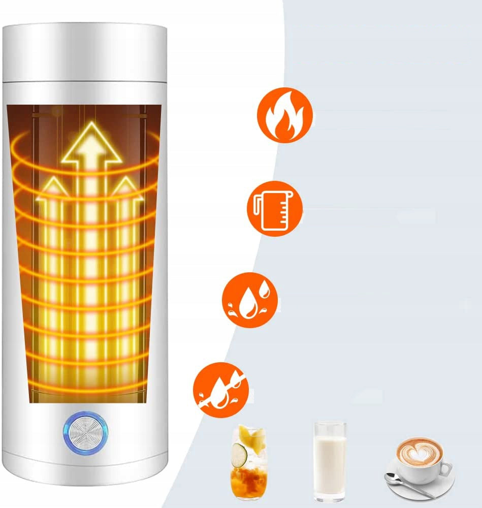 PORTABLE TRAVEL KETTLE , THERMOS, ELECTRIC KETTLE 400ML Brand Bedee
