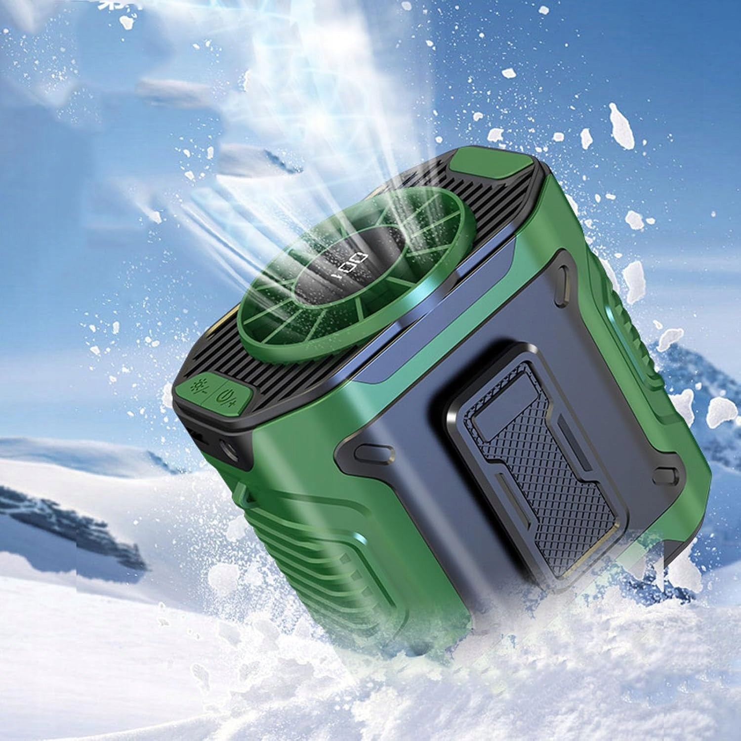 PORTABLE USB FAN FOR CAMPING, FISH, TREKKING, BIKE, OUTDOOR WORK Functions none