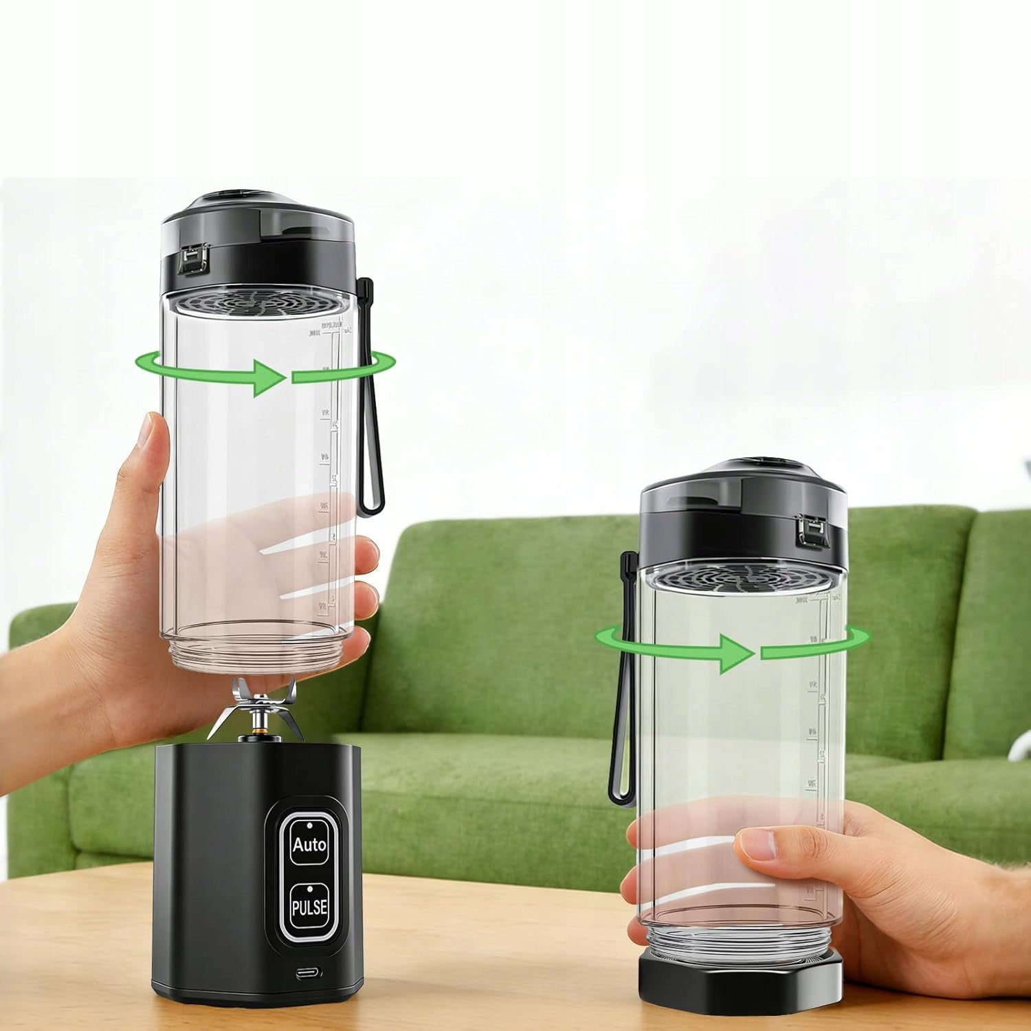 PORTABLE WIRELESS BLENDER Telinult TO USB 700ML POWERFUL 360W Blender jar volume 0.7 l