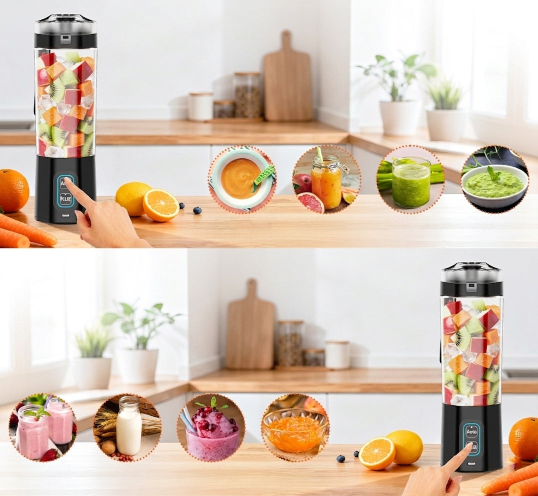 PORTABLE WIRELESS BLENDER Telinult TO USB 700ML POWERFUL 360W Brand Telinult