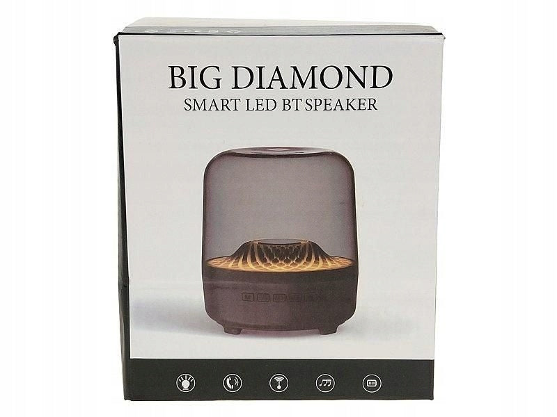 PORTABLE WIRELESS BLUETOOTH SPEAKER WITH SMART DIAMOND LIGHTING