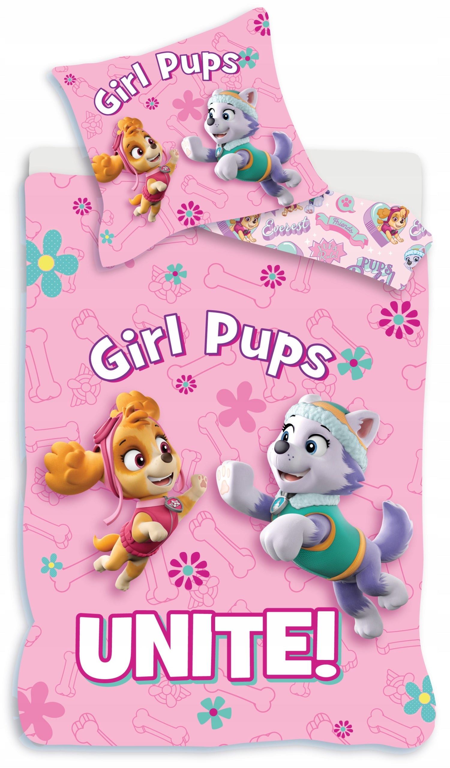 Bettwäsche-Set für Kinderbett Paw Patrol – Lets Move, 100 x 135 cm
