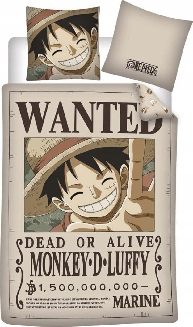 One Piece vaikiškas patalynės komplektas, 140x200 cm, 2 dalių