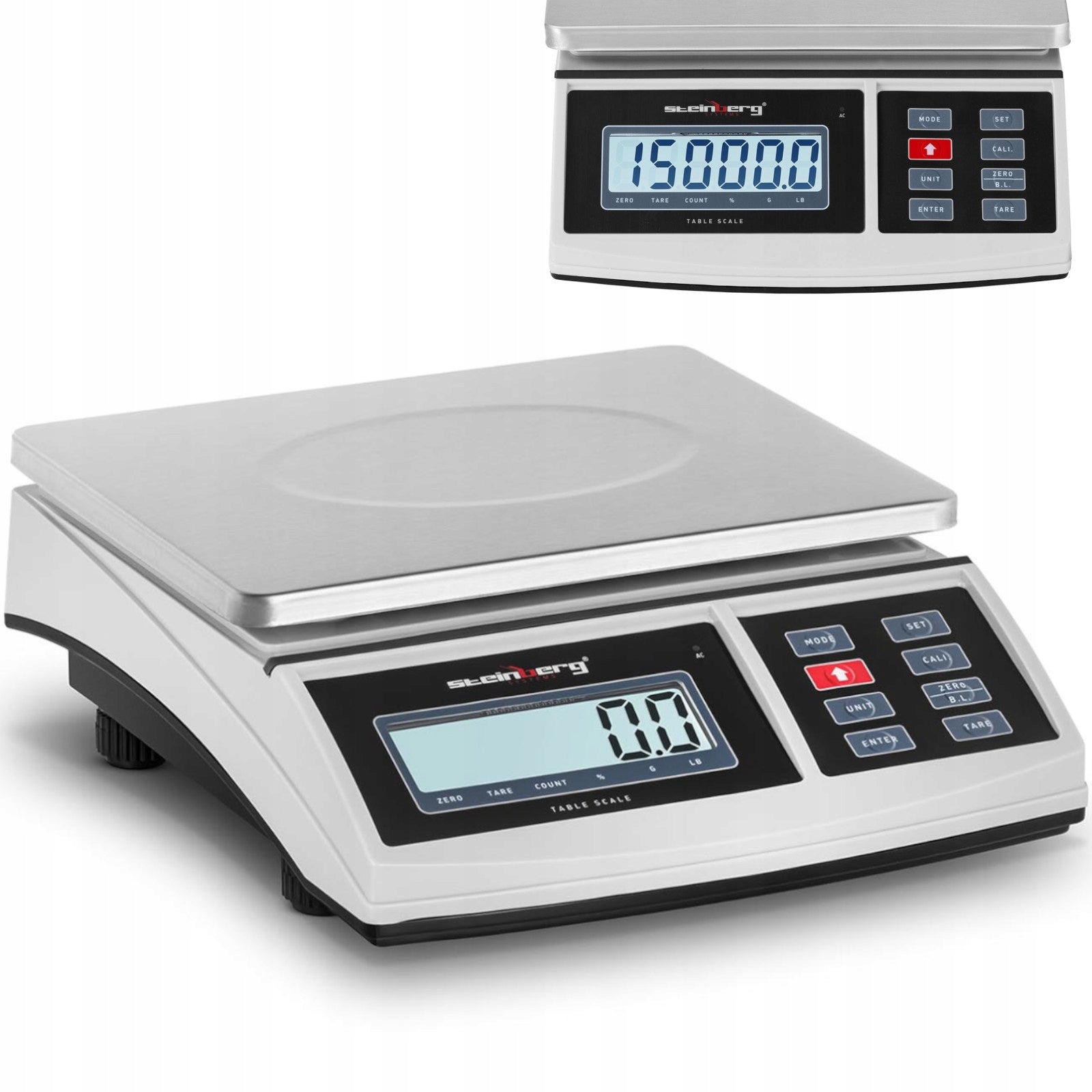 POSTAL SCALE FOR PACKAGES OF LETTERS WAREHOUSE LCD 15 KG Brand Steinberg