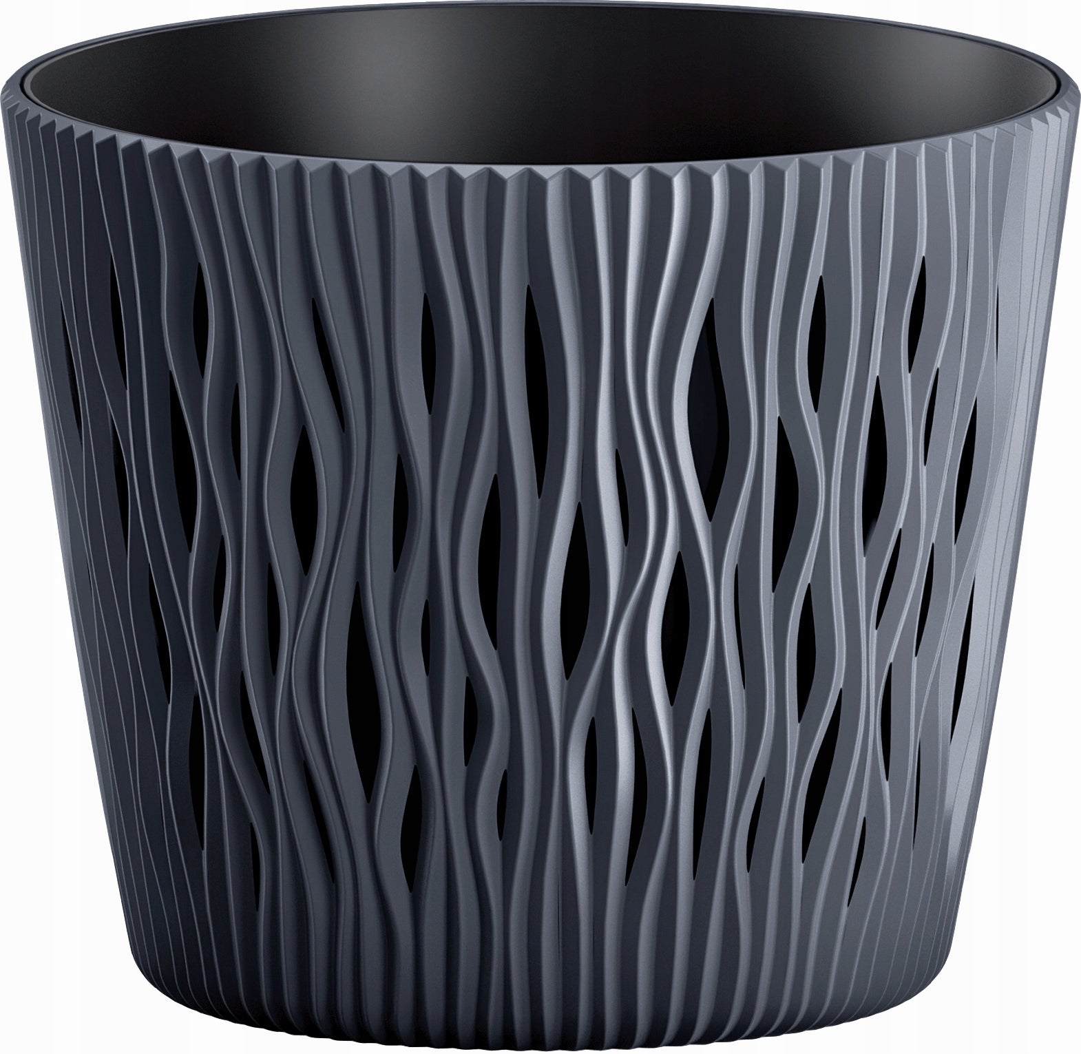 POT ANTHRACITE OPENWORK ROUND WITH DECORATIVE INSERT MODERN ANTHRACITE EAN (GTIN) 5906186711837