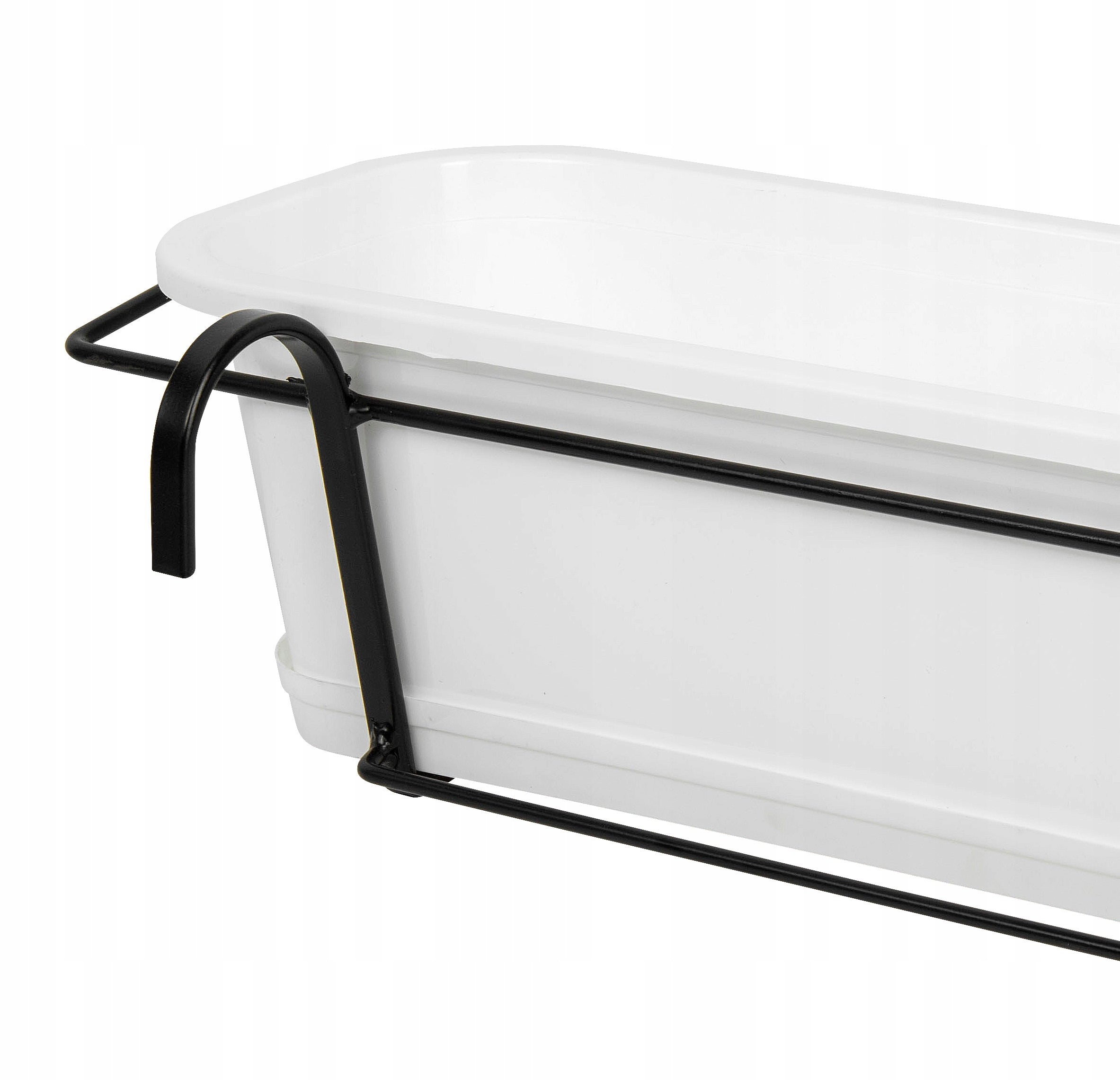POT, BALCONY BOX 60 WHITE + FORGED HANDLE Manufacturer code UK60DB