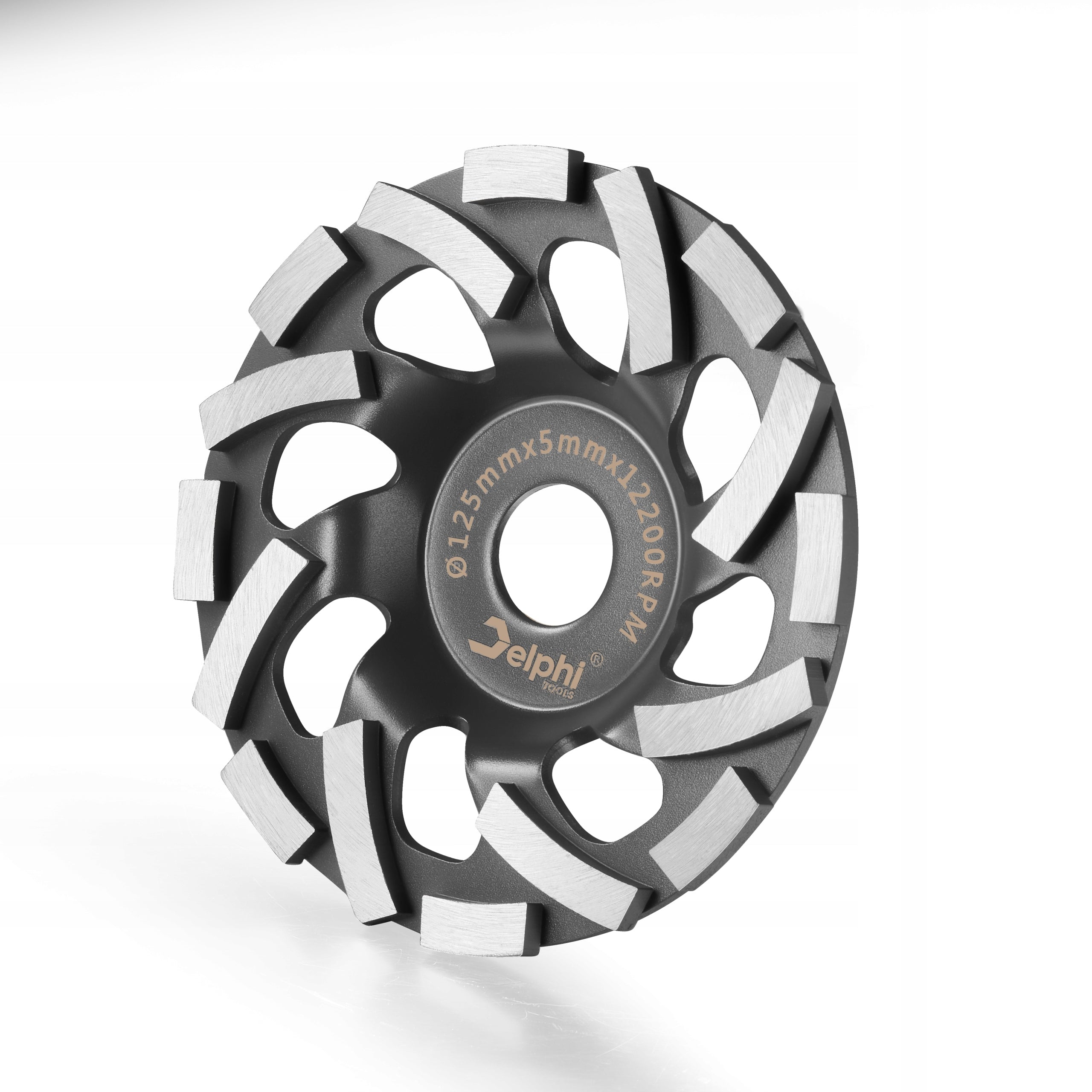 POT DISC 125 mm DIAMOND FOR GRINDING CONCRETE STONE 22,2 CUTTER Series Tarcza Segmentowa Frez Diamentowy 125 mm