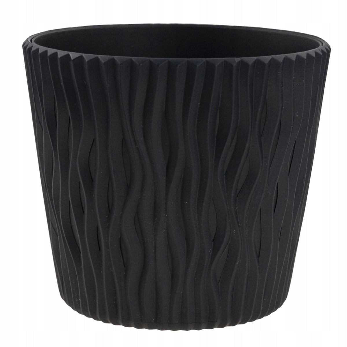 POT OPENWORK COVER ROUND WITH INSERT ANTHRACITE 1,7L DECORATIVE MODERN Packaging status original