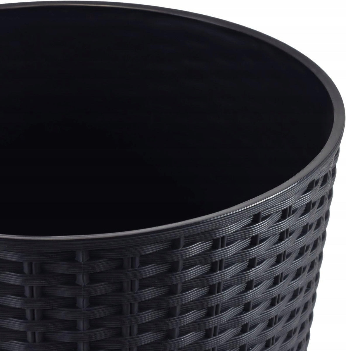 POT PLANTER COVER WITH INSERT RATO TUBE ANTHRACITE HIGH FOR GARDEN Length 20 cm