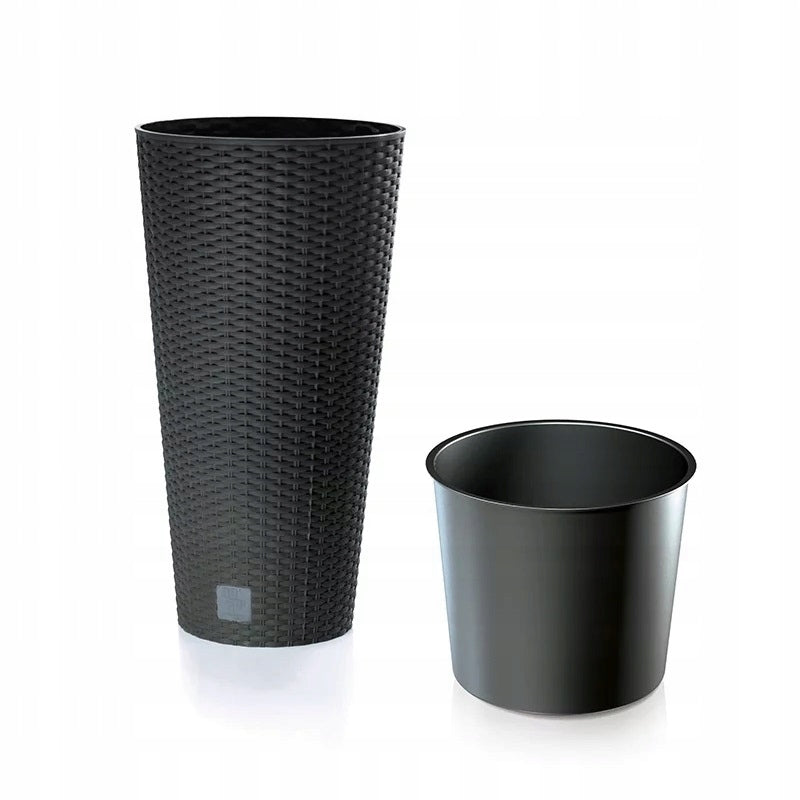 POT PLANTER COVER WITH INSERT RATO TUBE ANTHRACITE HIGH FOR GARDEN Packaging status original