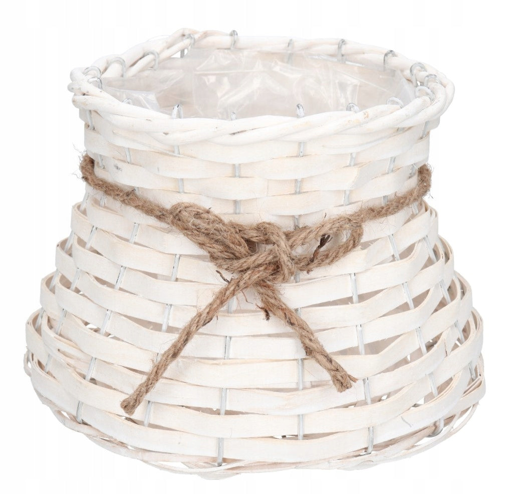 POT WICKER COVER LARGE WICKER WHITE