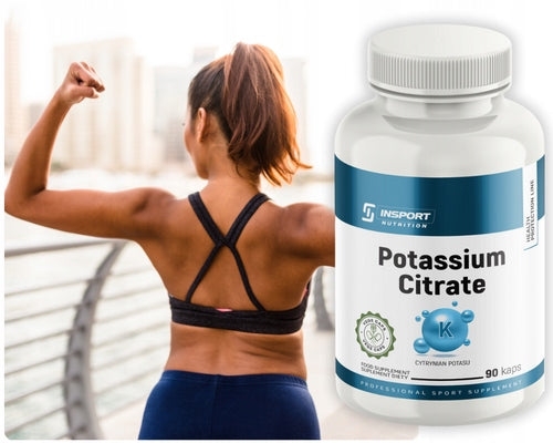 POTASSIUM Citrate 1000mg 90 Caps BLOOD PRESSURE Muscle Heart | INSPORT Brand Insport Nutrition