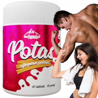 POTASSIUM for cramps NERVOUS SYSTEM muscles Naturalne Nutrition Potassium 90 tabl.