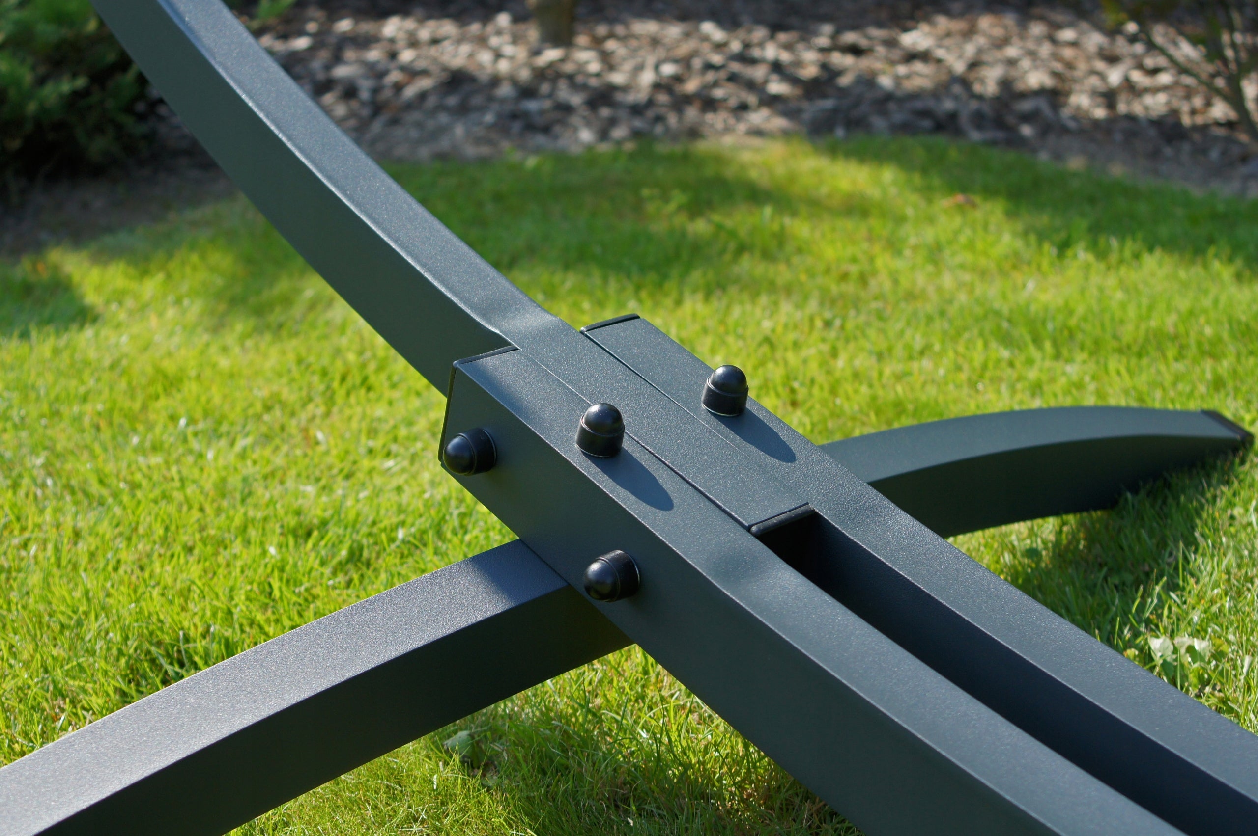 POTENZA Steel frame Titanium 350kg + Garden hammock 2os Colombian Merida Material width 160 cm