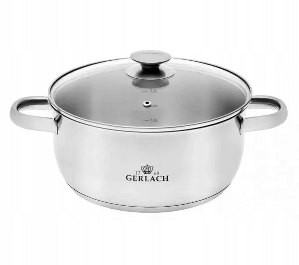 POTS GERLACH FIRST STAINLESS STEEL INDUCTION SET OF 10 ELEMENTS Line First