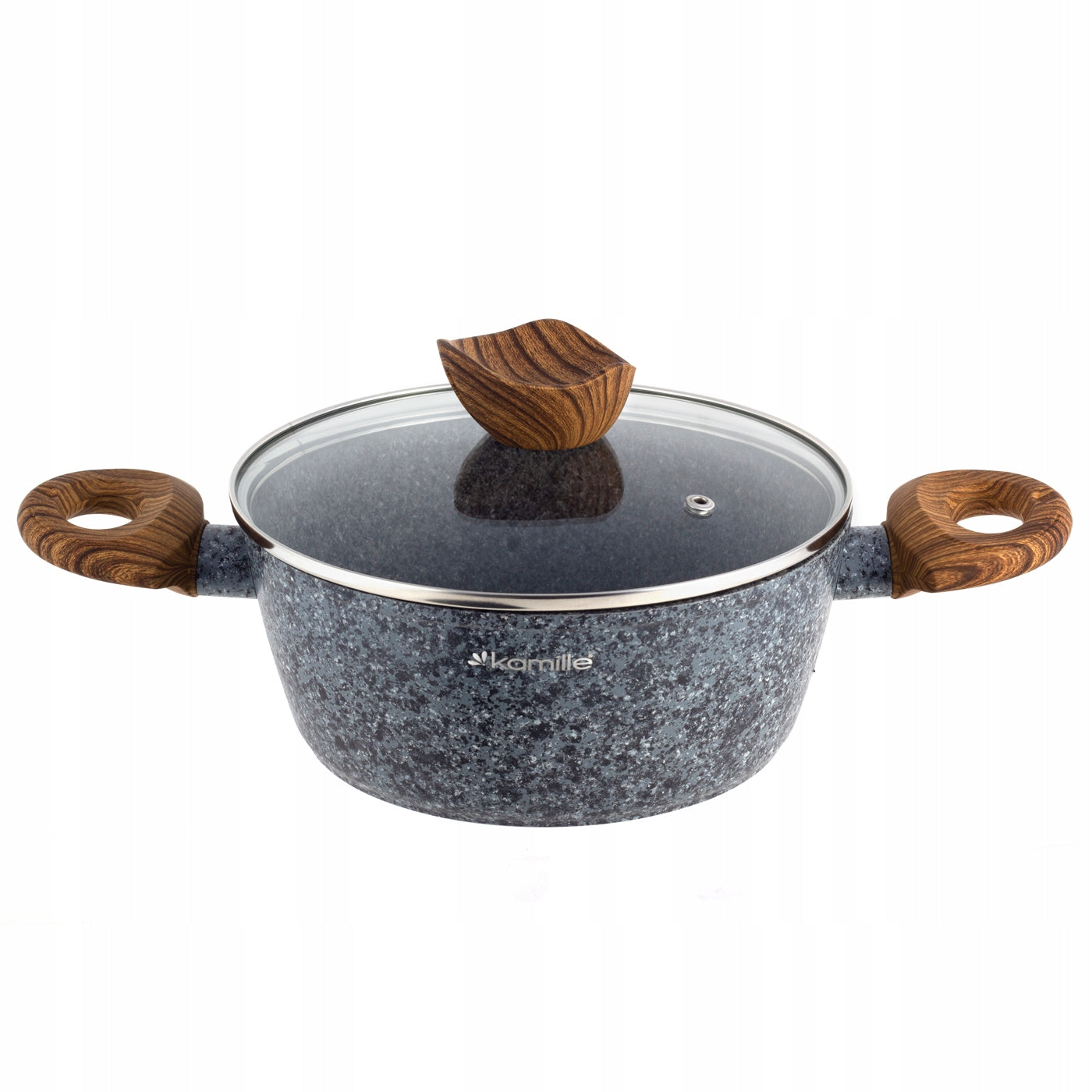 POTS SET OF POTS PANS GAS INDUCTION KAMILLE Coating type granitic