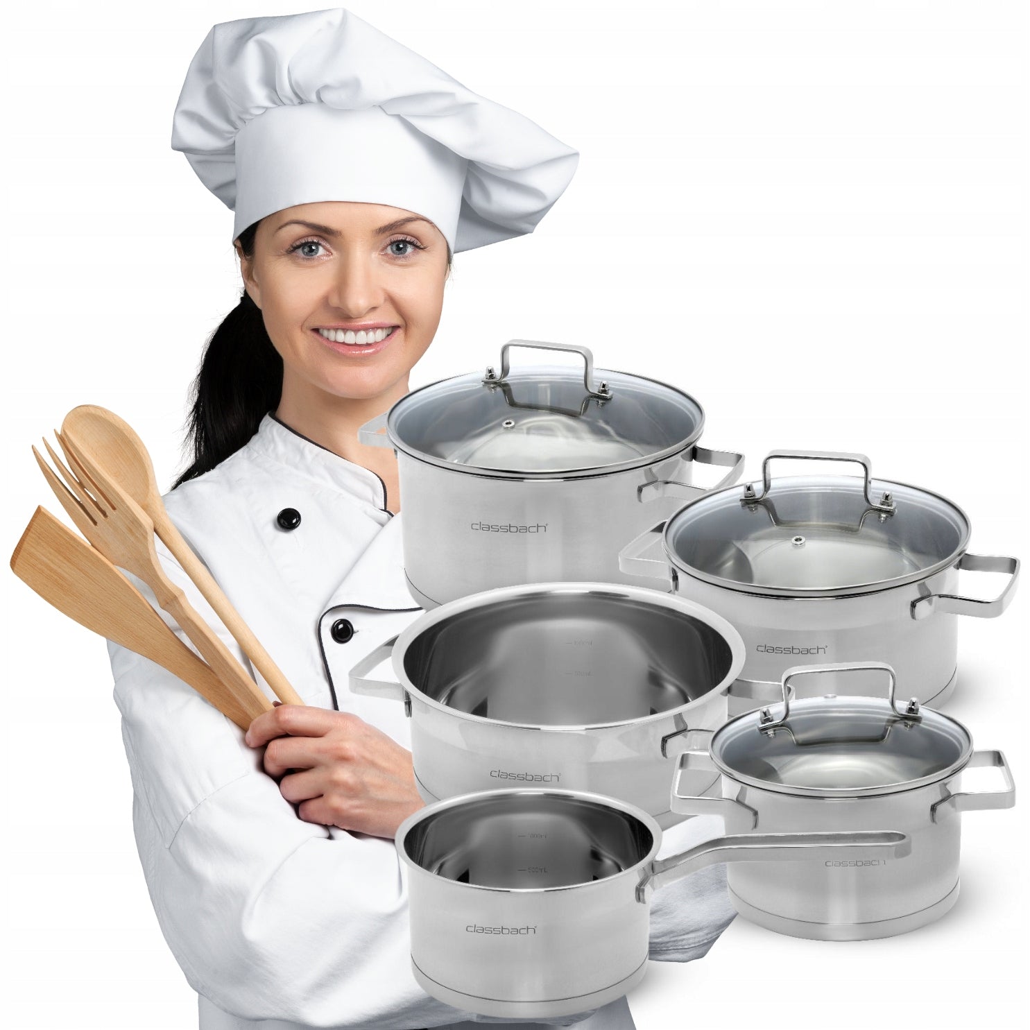 POTS SET POTS INDUCTION GAS 8 el Cl