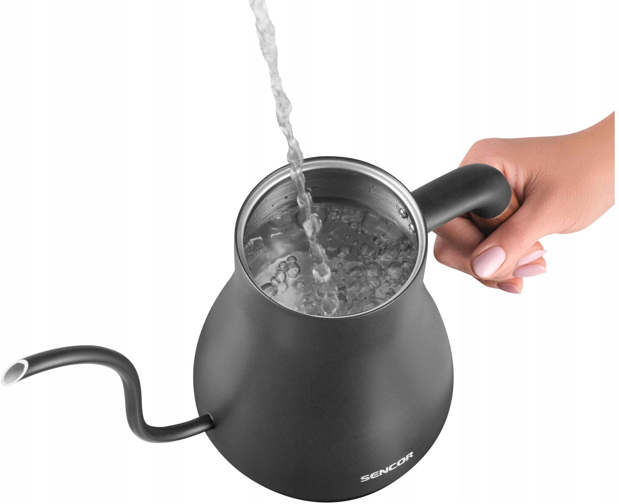POUR OVER ELECTRIC KETTLE ADJUSTABLE FOR COFFEE SENCOR 1000W 0,6L WITH NECK Capacity 0.6 l