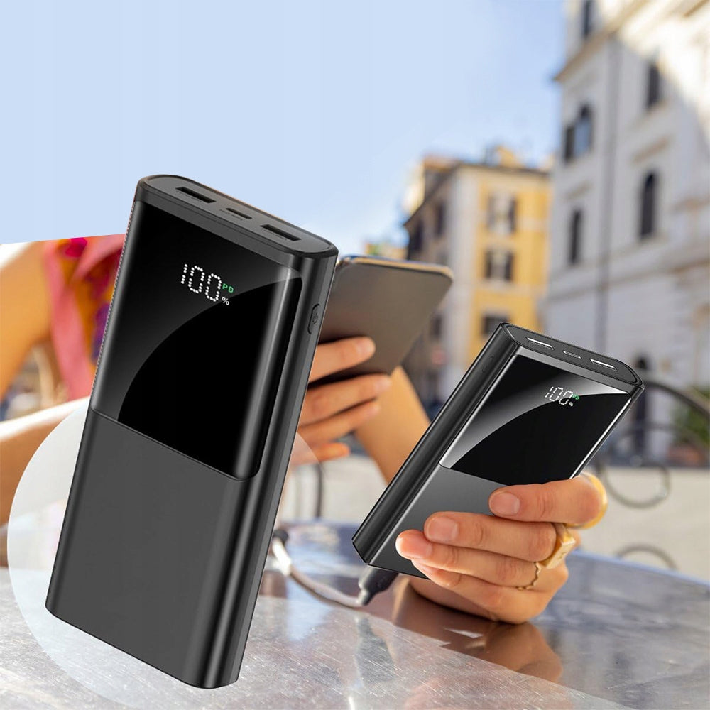 POWER BANK 20000MAH USB C MICRO USB LED 22.5W FOR PHONES AND TABLETS Battery capacity 20000 mAh