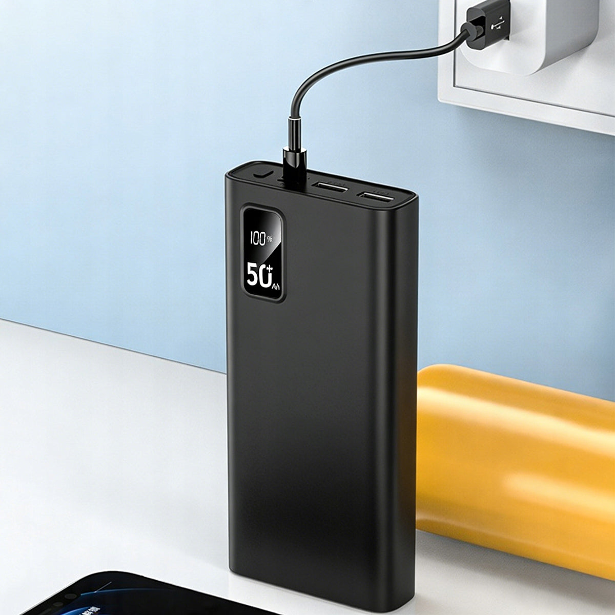 POWER BANK 50000mAh 22,5W Fast Charging USB-C USB POWERFUL slim Battery type lithium-ion