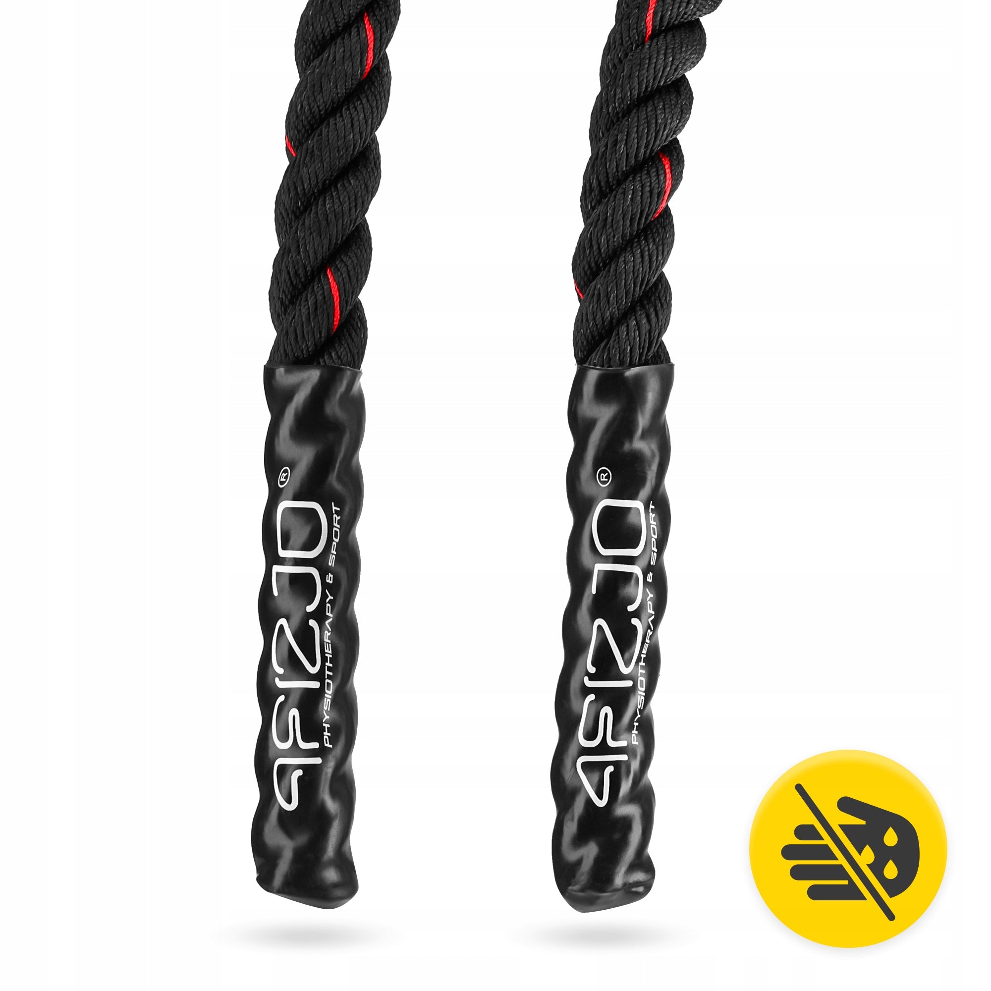 POWER BATTLE ROPE TRAINING CROSSFIT ROPE FOR STRENGTHENING EXERCISES 12 m Color black