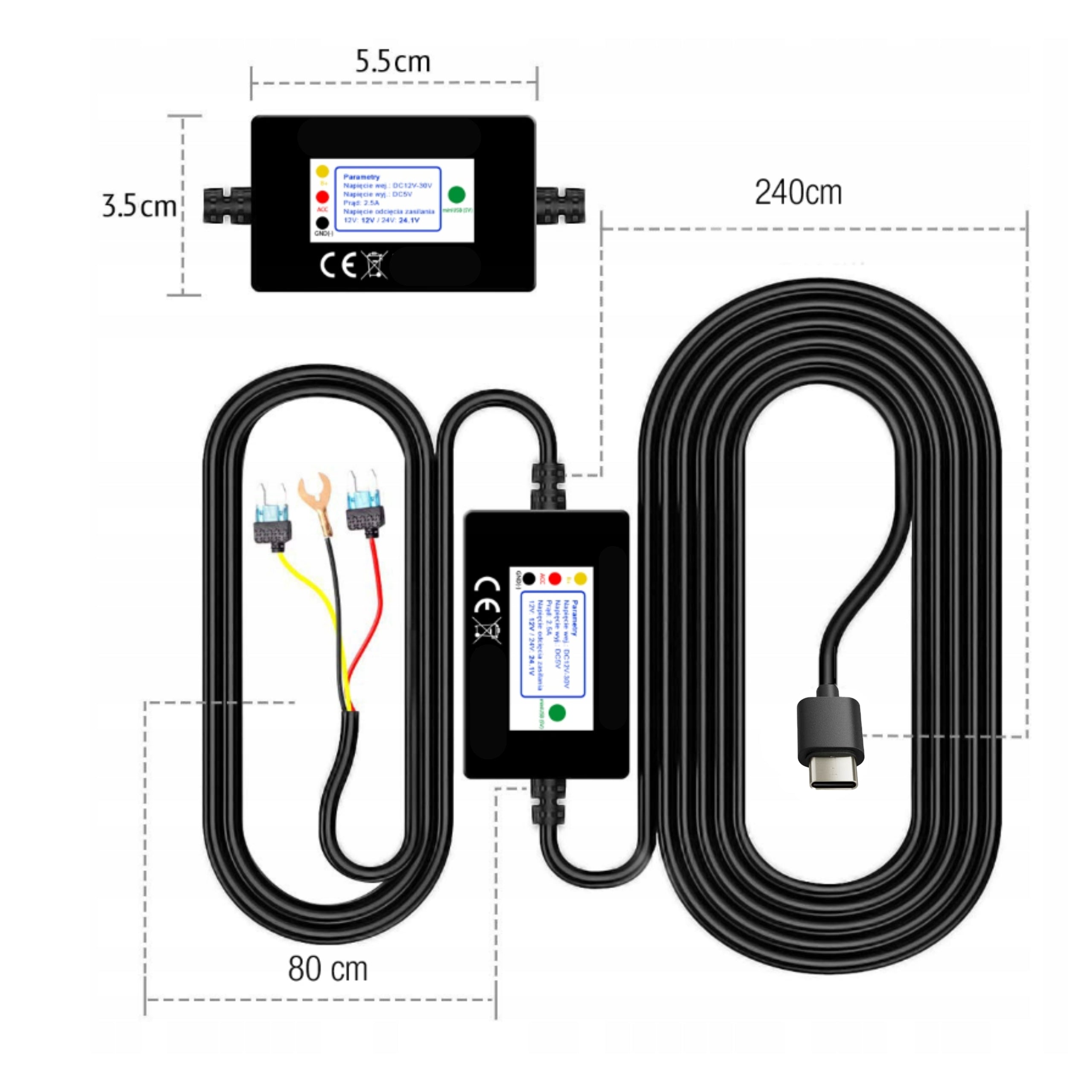 POWER SUPPLY PARKING MODE ADAPTER CAR POWER ADAPTER FOR A7-PRO Packaging status original