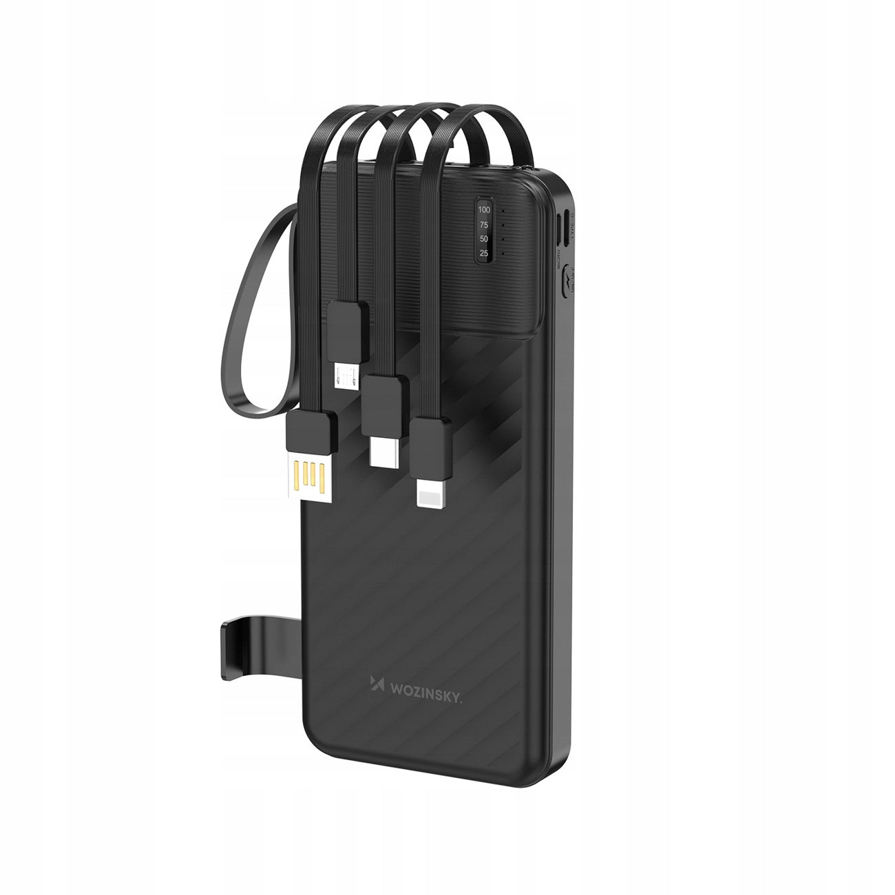 POWERBANK 10000mAh LIGHTWEIGHT TRAVEL FOR AIRPLANE BUILT-IN CABLE FLASHLIGHT