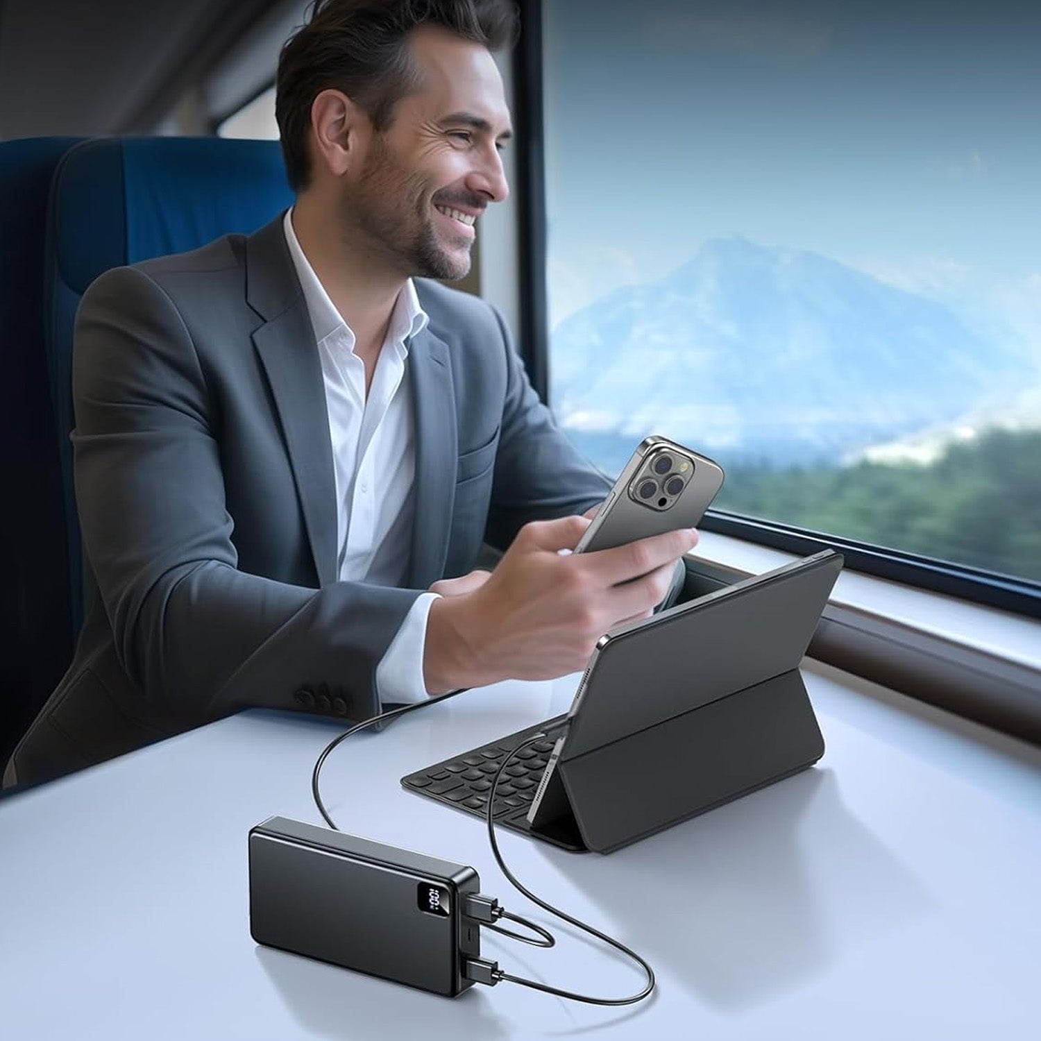 POWERBANK 50000MAH PORTABLE WITH LED DISPLAY, FAST CHARGING 22.5W Brand no brand