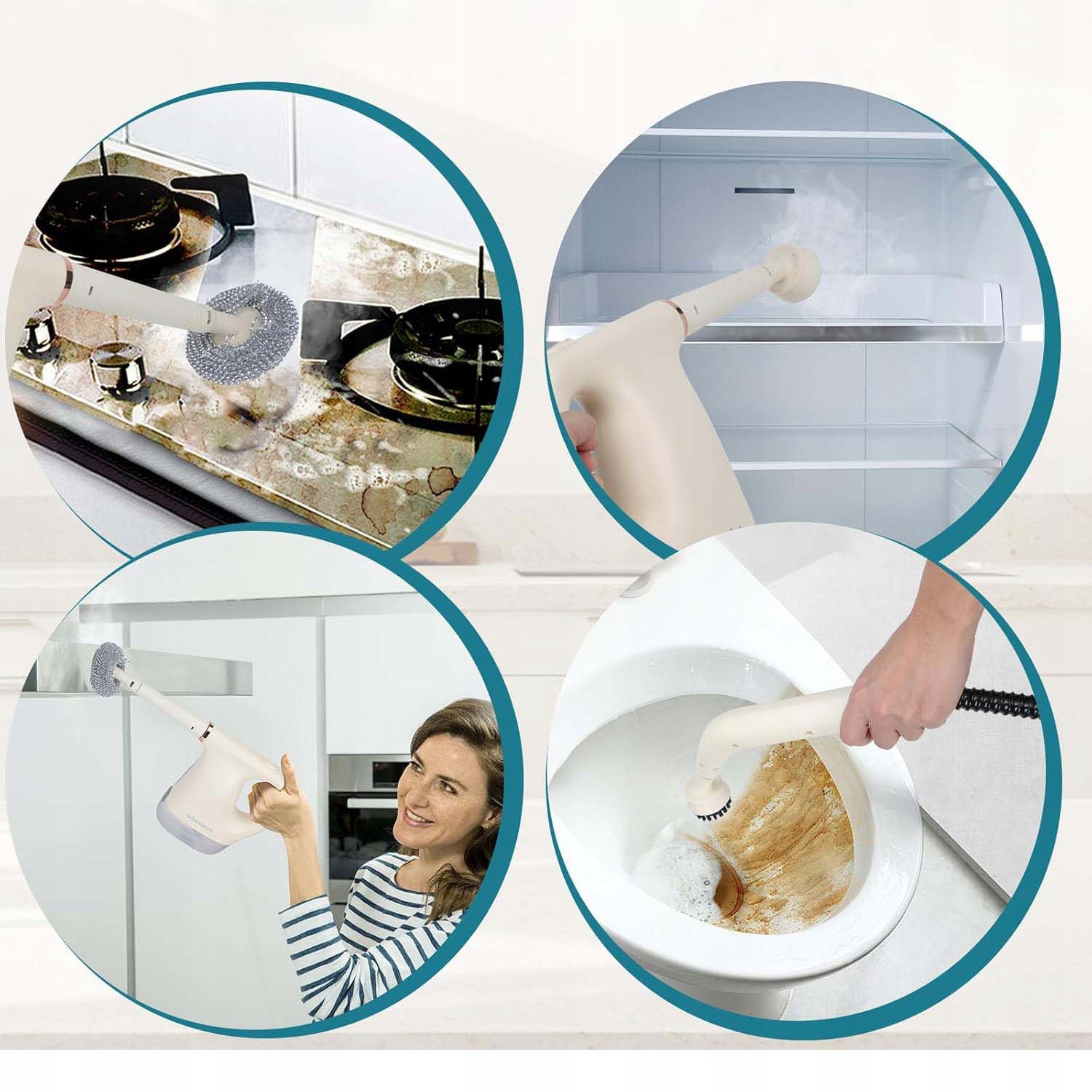 POWERFUL 1200W HAND STEAM CLEANER FOR CLEANING UPHOLSTERY WINDOWS Power supply mains