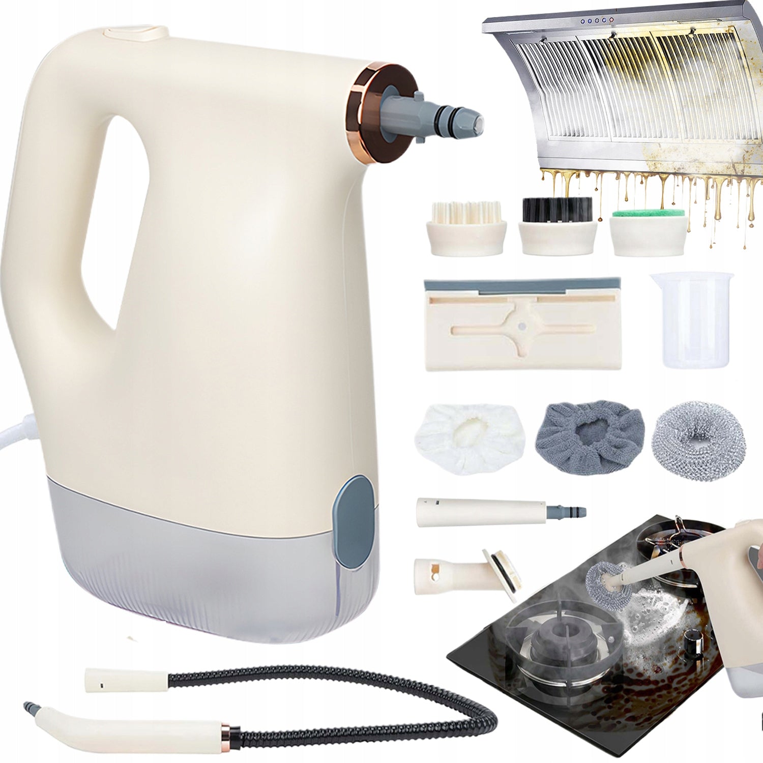 POWERFUL 1200W HAND STEAM CLEANER FOR CLEANING UPHOLSTERY WINDOWS
