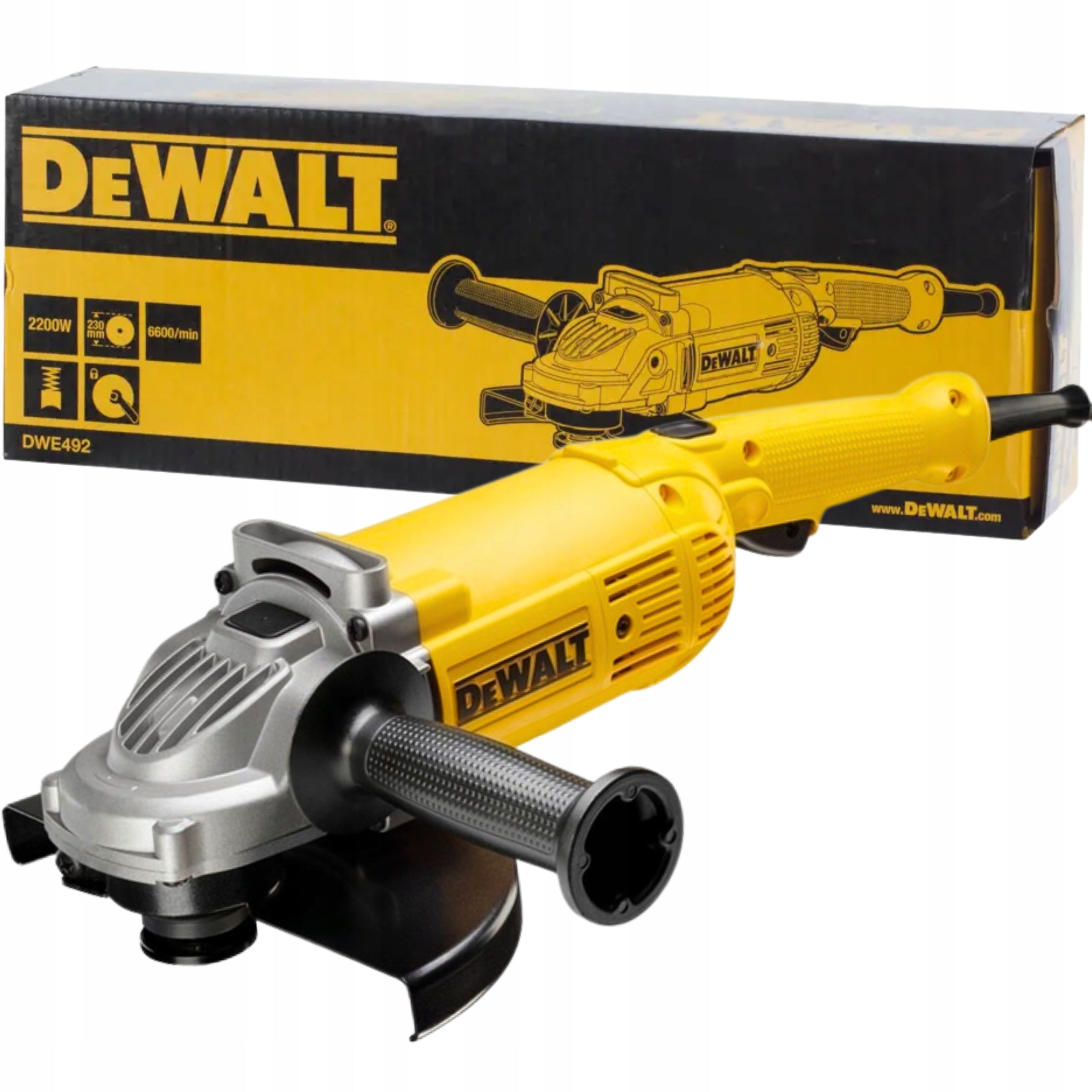 POWERFUL ANGLE GRINDER DIAX NETWORK 230mm M14 2200W DeWALT DWE492