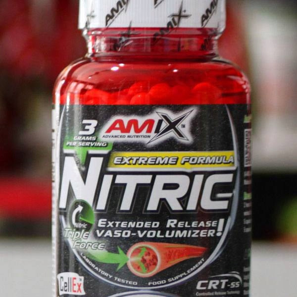 POWERFUL ARGININE + CITRULLINE IN CAPSULES Pump! Conditioners for pump Amix Nitric Packaging status original