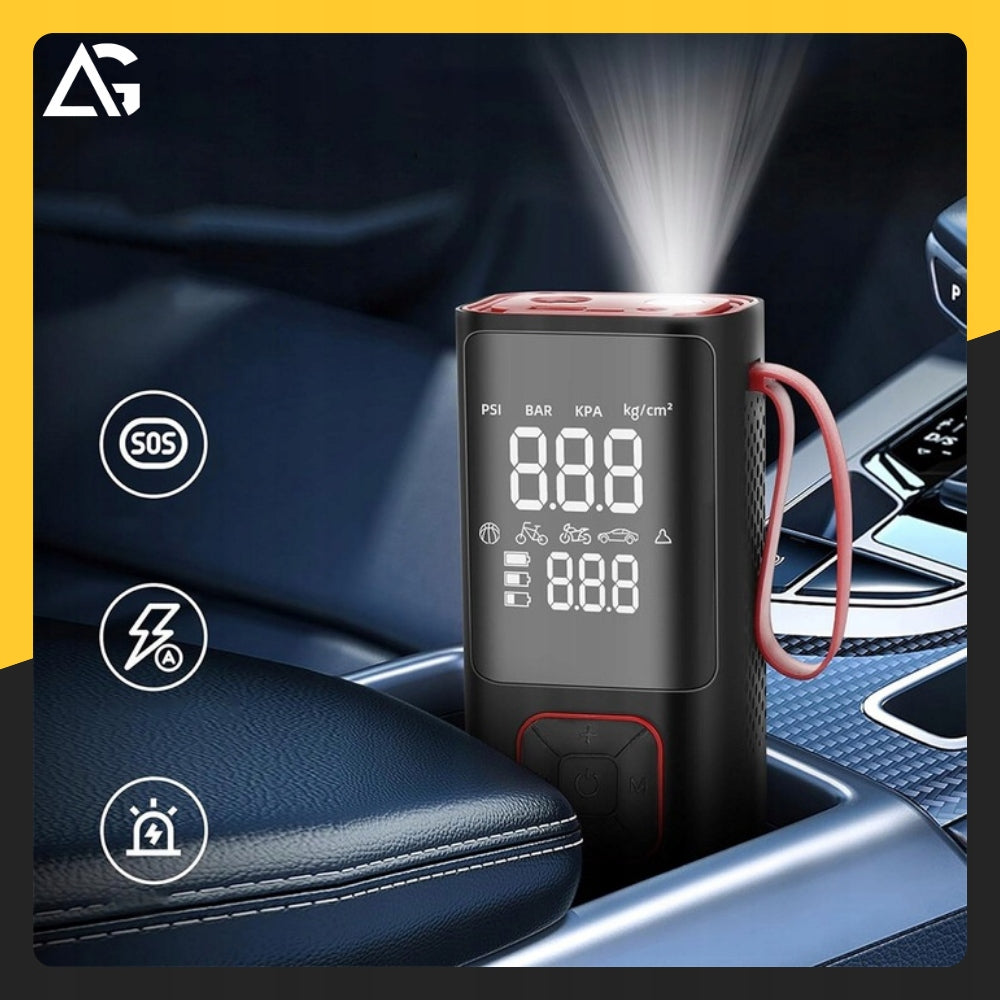POWERFUL BICYCLE COMPRESSOR CAR BATTERY PUMP COMPRESSOR UP TO 80W Color black