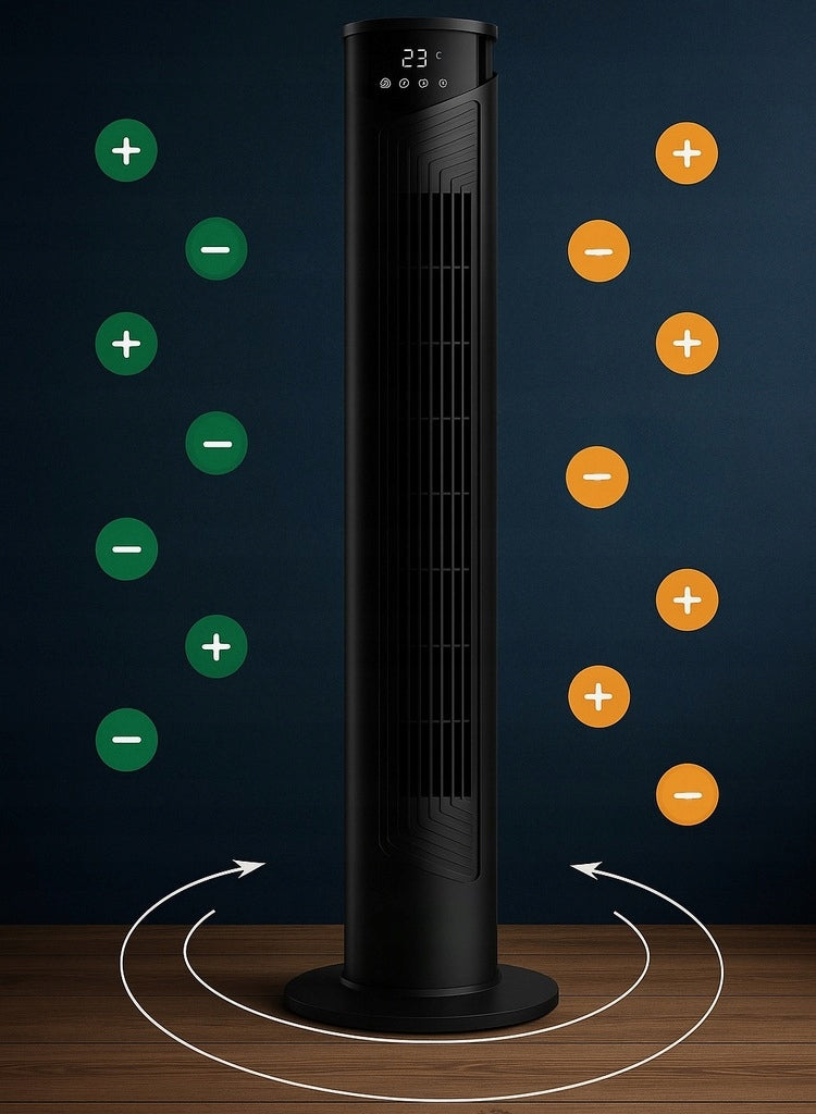 POWERFUL COLUMN FAN FLOOR XL STANDING FAN TIMER REMOTE CONTROL OIL Brand no brand