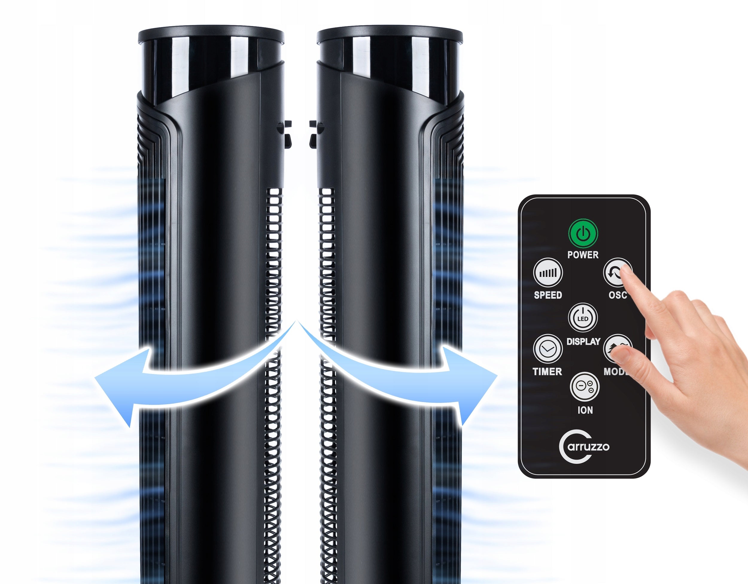 POWERFUL COLUMN FAN FLOOR XL STANDING FAN TIMER REMOTE CONTROL OIL Packaging status original