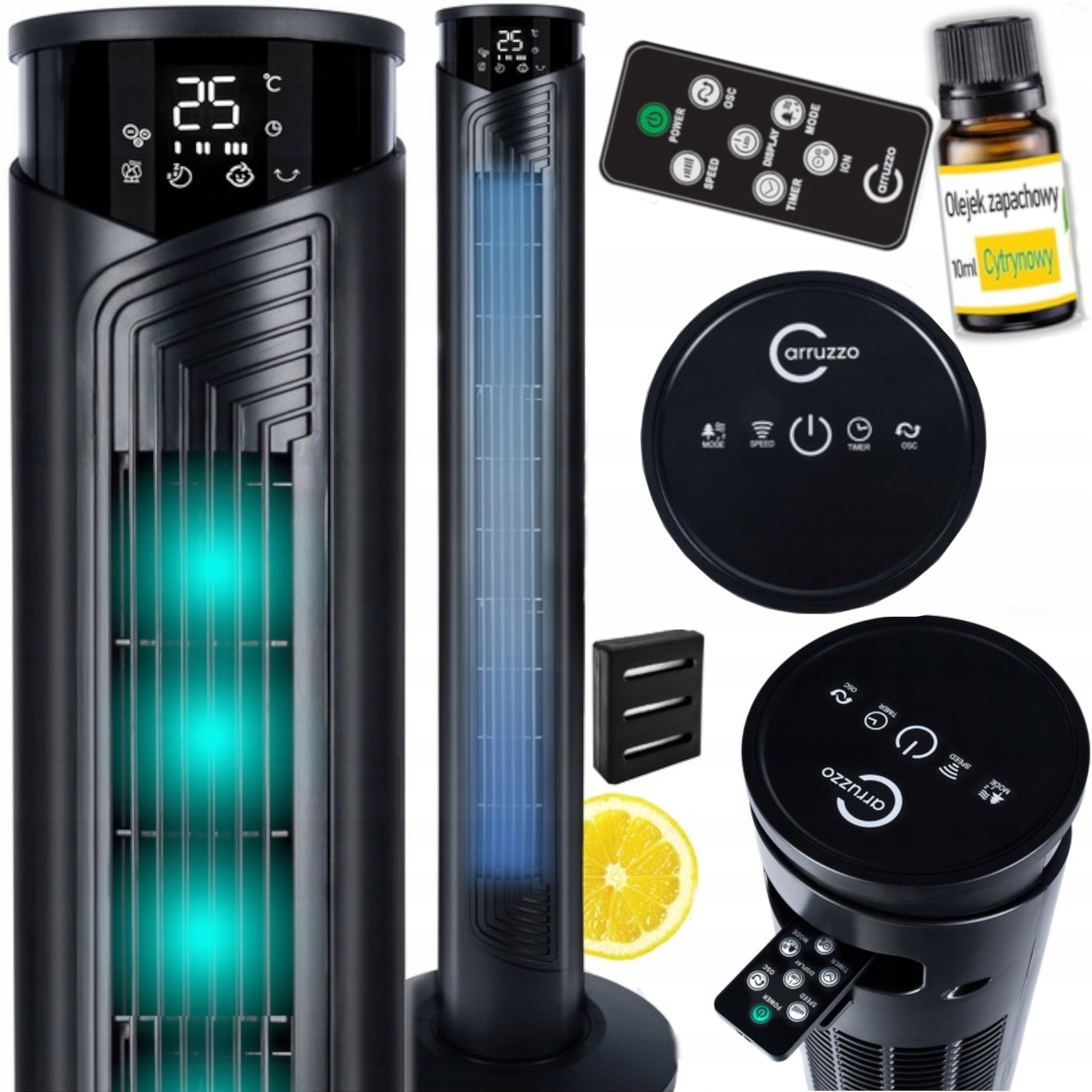 POWERFUL COLUMN FAN FLOOR XL STANDING FAN TIMER REMOTE CONTROL OIL