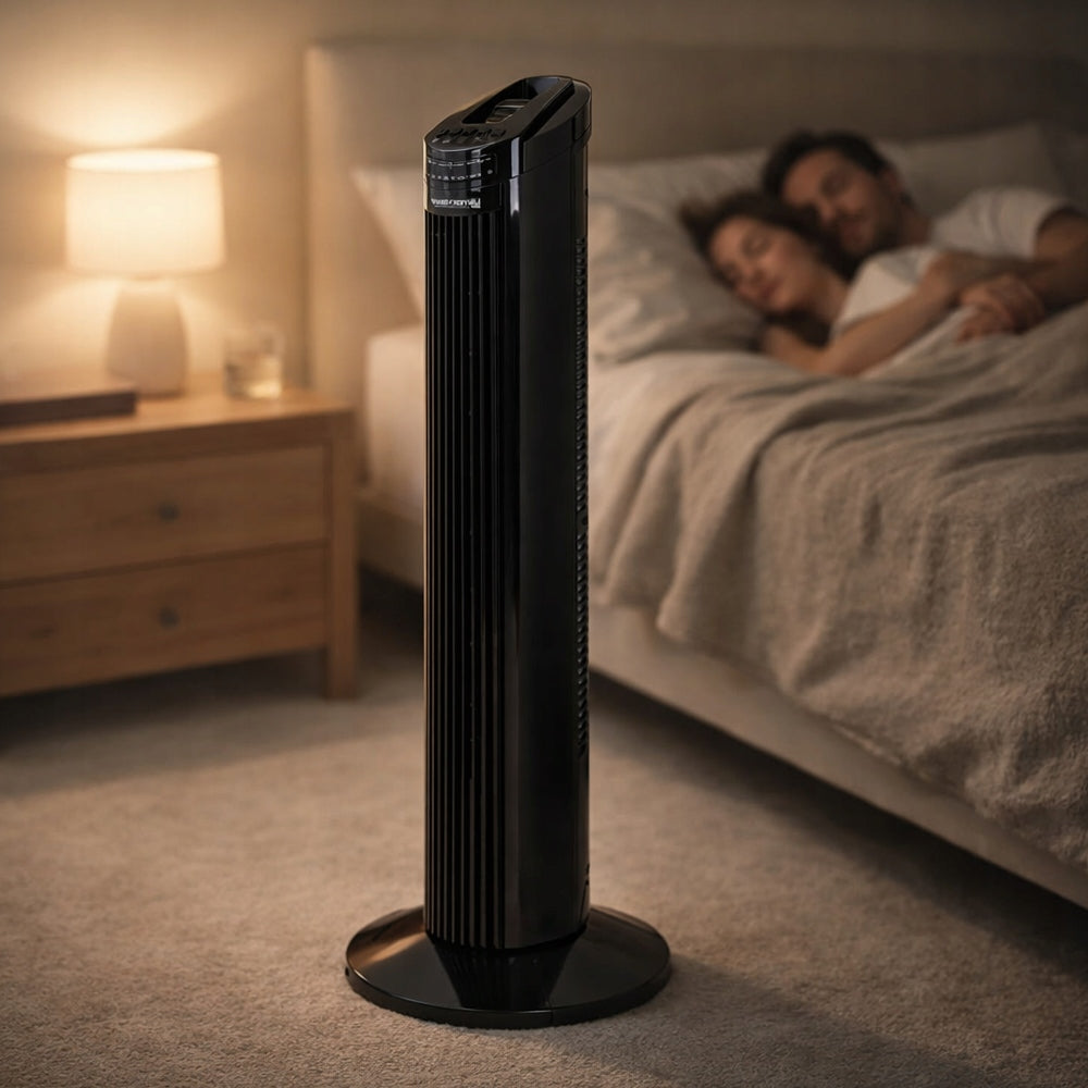 POWERFUL COLUMN FAN STANDING FLOOR FAN ADJUSTABLE SILENT REMOTE CONTROL Brand Sternhoff