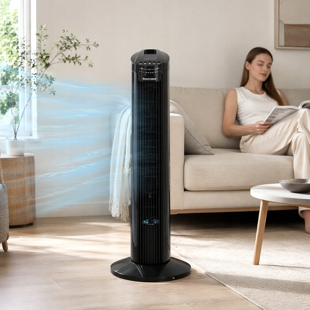 POWERFUL COLUMN FAN STANDING FLOOR FAN ADJUSTABLE SILENT REMOTE CONTROL Model SDH218