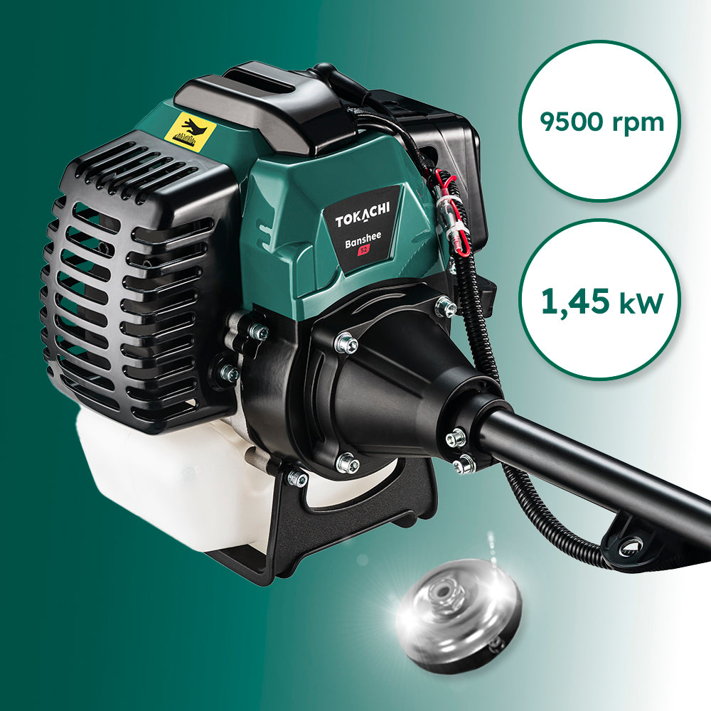 POWERFUL COMBUSTION SCYTHE FOR GRASS TRIMMER PRO 53cm3 BRUSH CUTTER LARGE SET Power supply combustion
