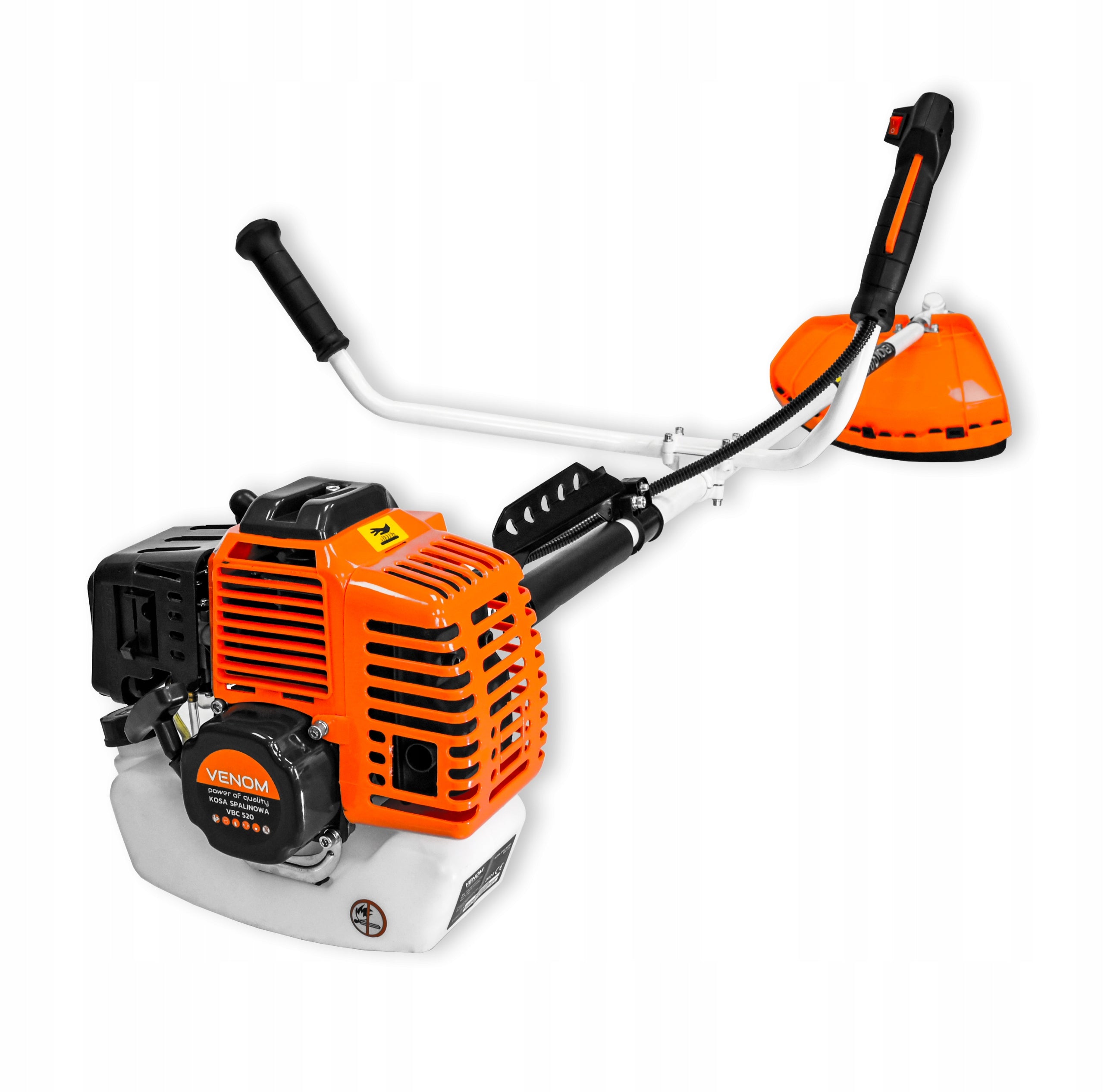 POWERFUL COMBUSTION SCYTHE TRIMMER MOTOR 3xGHEAD 2xDISC 2x TRANSMISSION Model VBC520