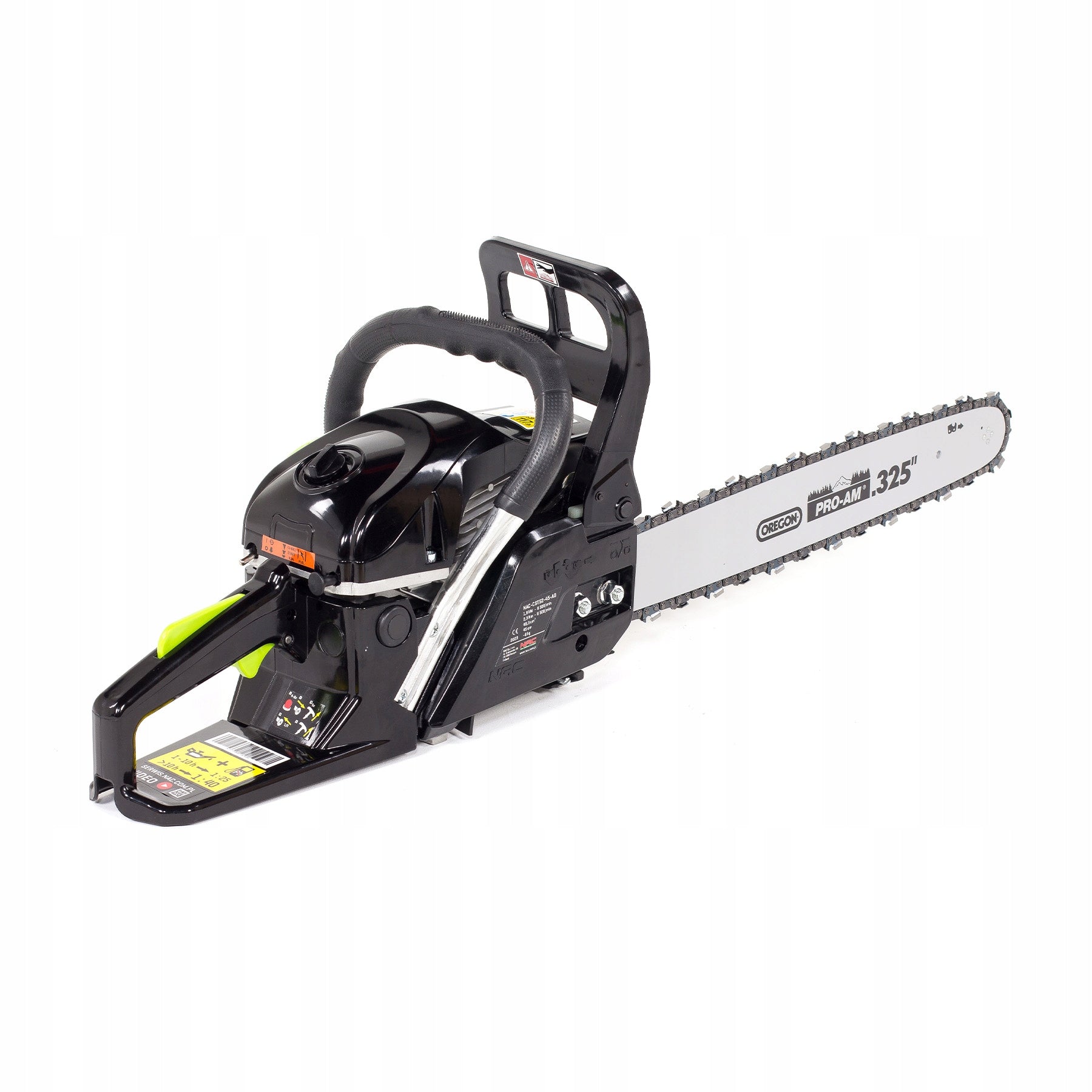 POWERFUL DIESEL SAW 1,9 kW GUIDE 45 cm OREGON SET + OIL FREEBIE Brand NAC