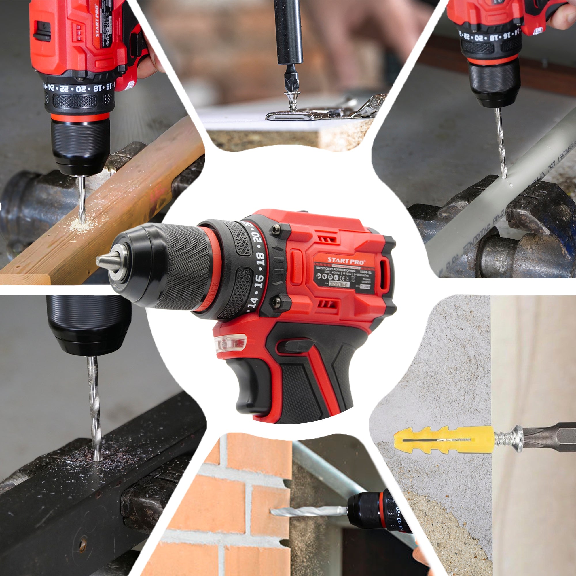 POWERFUL DRILL CORDLESS SCREWDRIVER 2X AKU 20V 45Nm SUITCASE Motor type brushless motor