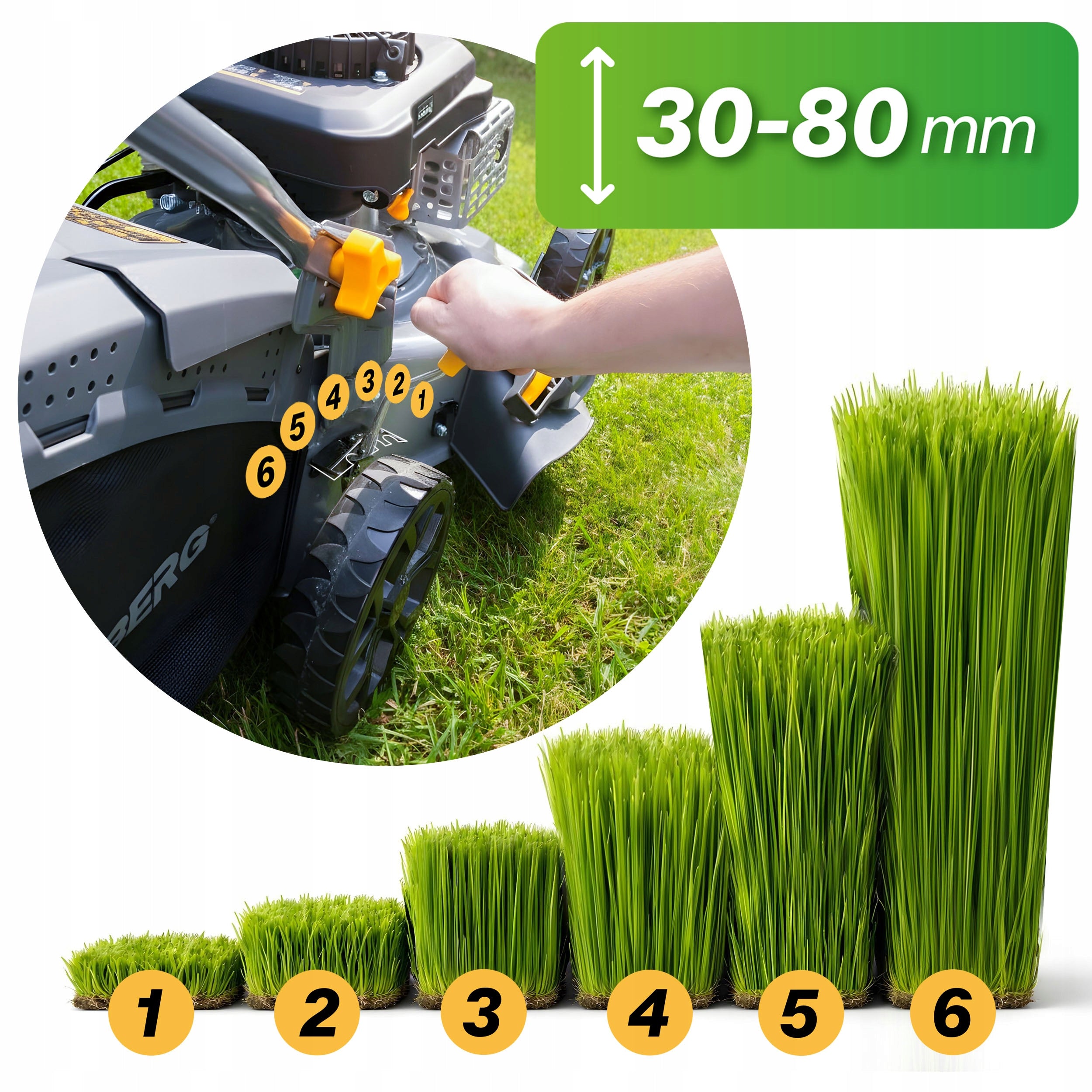 POWERFUL ECONOMICAL DIESEL MOWER WITH DRIVE 40cm 141cc + OILS + BLADE Mowing width 40 cm
